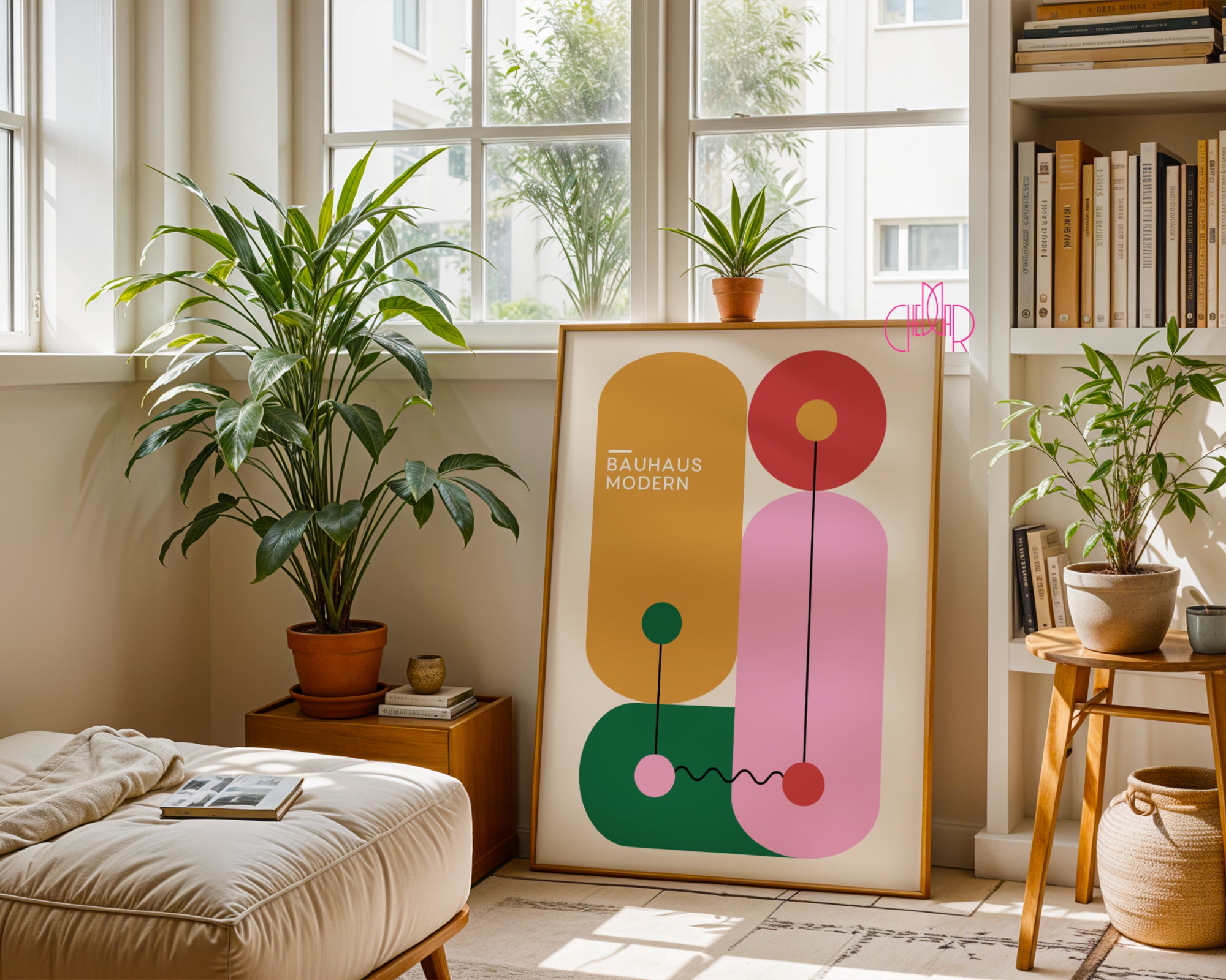 Zestaw Bauhaus Modern – Geometria i Kolor (1919 Exhibition)