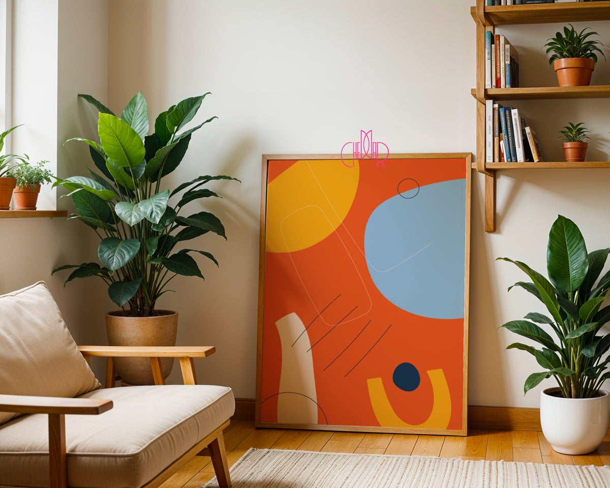Nowoczesny Zestaw Plakatów – Organiczna Abstrakcja i Color Block