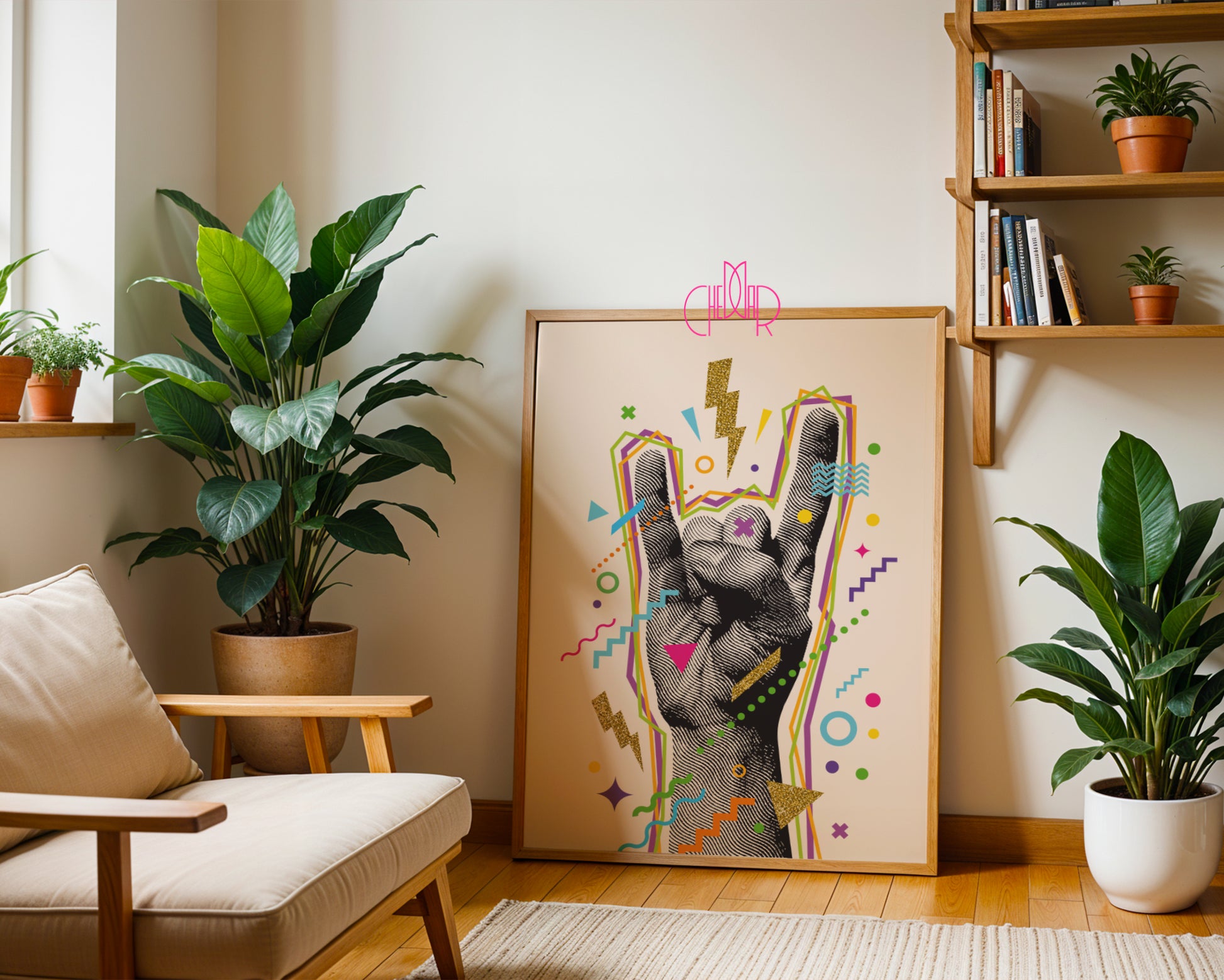 Retro Pop-Art Set – Rock & Peace Gestures