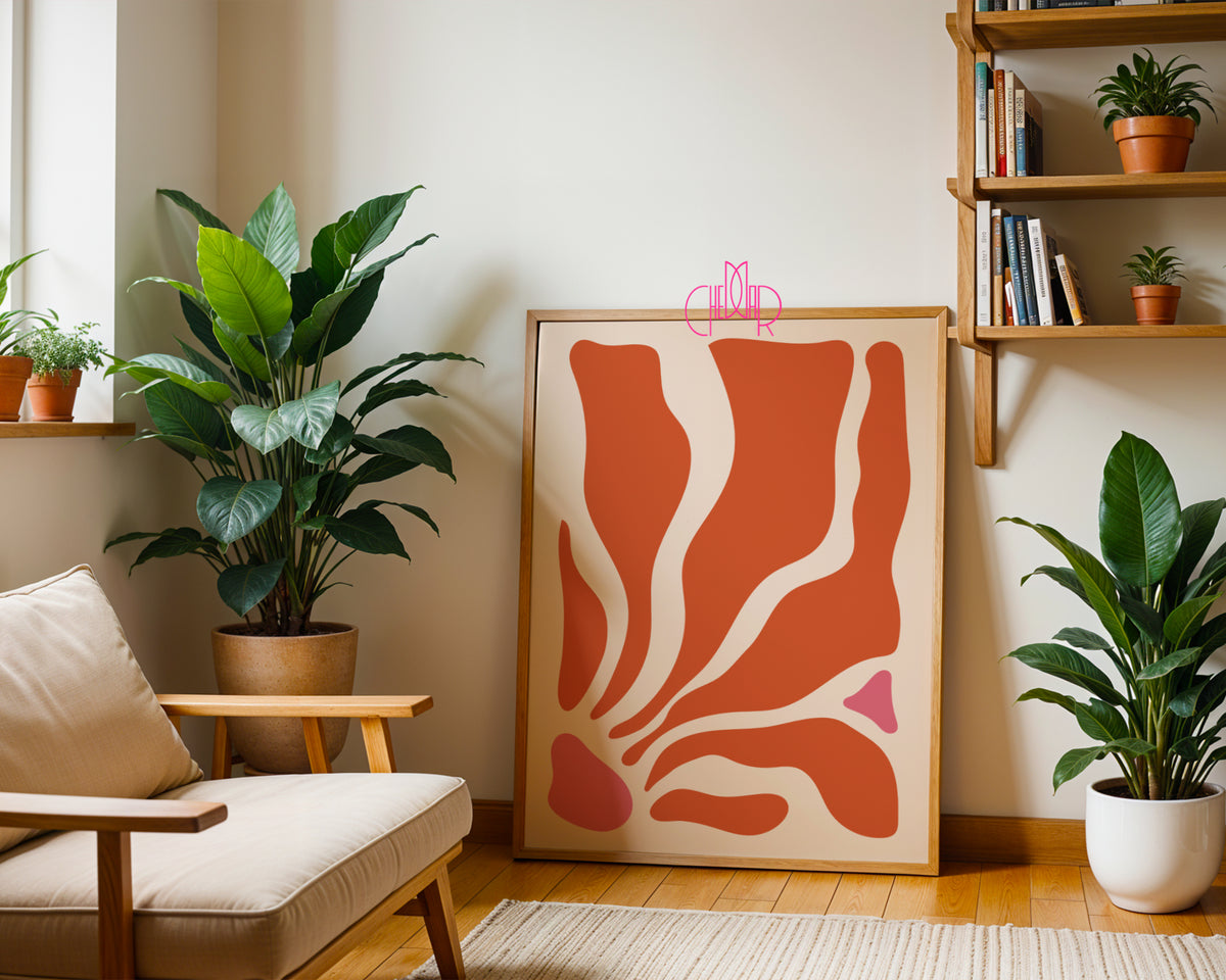 Zestaw Boho Abstract – Abstract Terracotta Floral