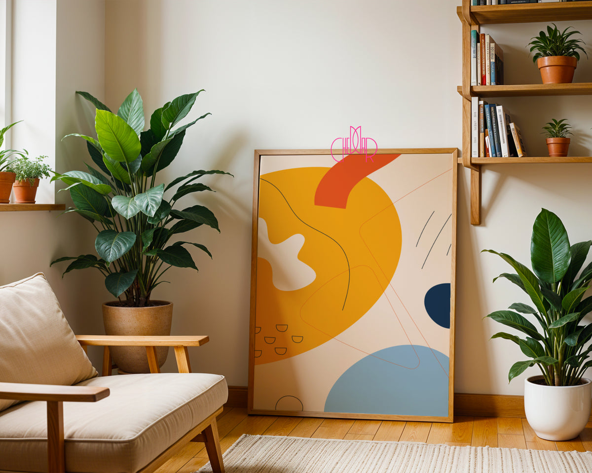 Nowoczesny Zestaw Plakatów – Organiczna Abstrakcja i Color Block