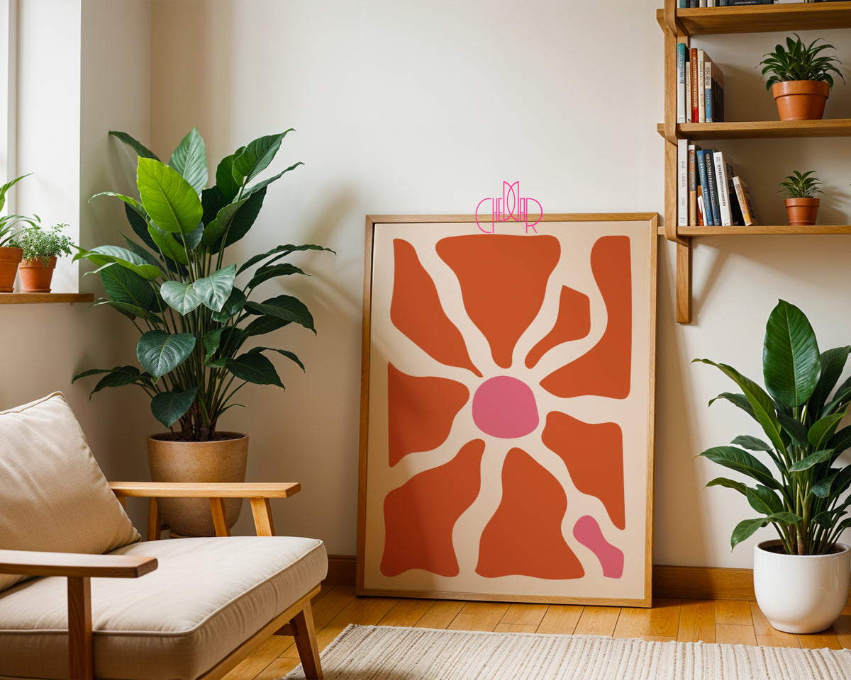 Zestaw Boho Abstract – Abstract Terracotta Floral