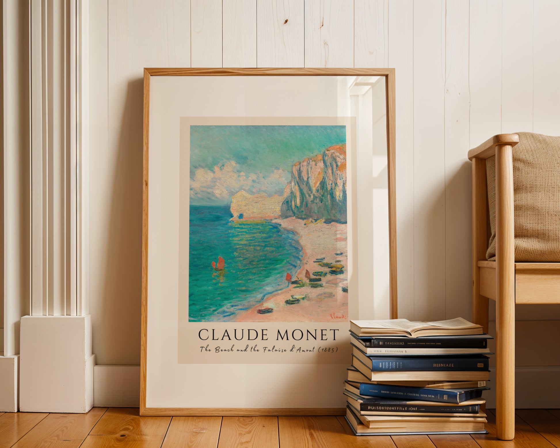 Claude Monet – The Beach and the Falaise d'Amont