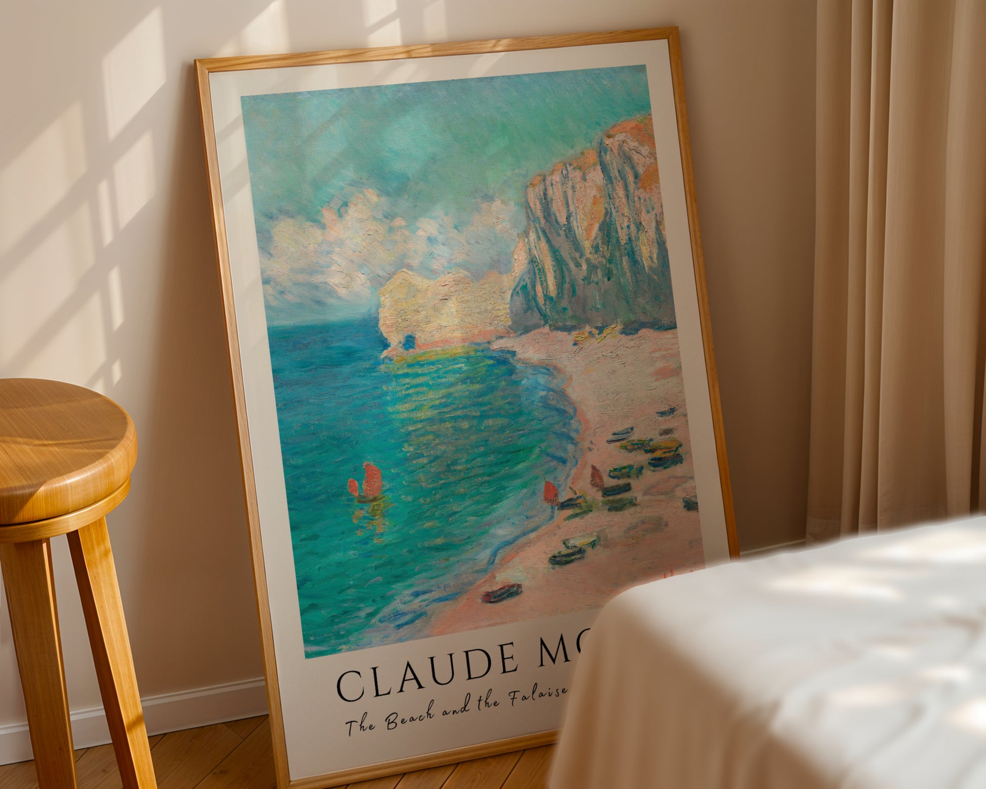 Claude Monet – The Beach and the Falaise d'Amont