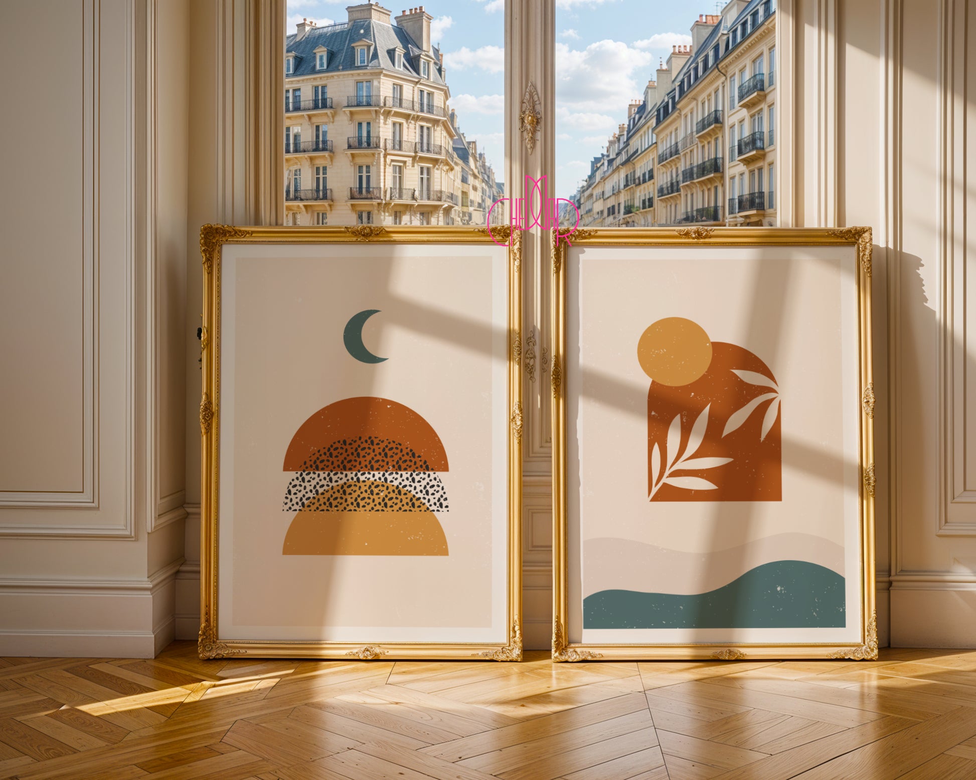 Boho Set – Sun, Moon, and Organic Serenity