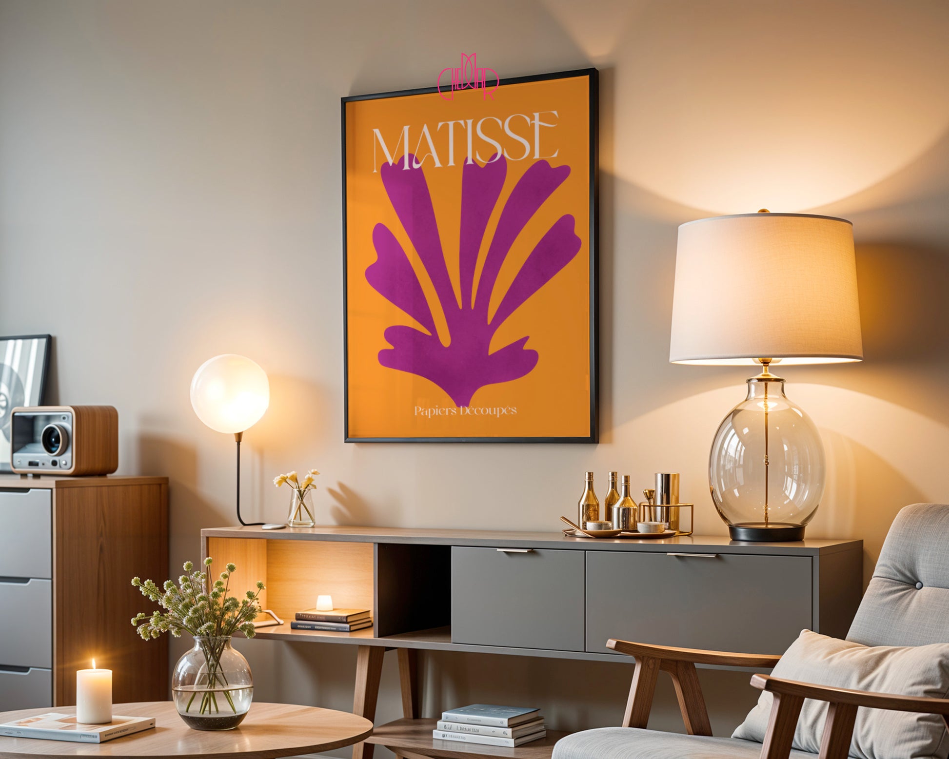 Plakat „Purple Bloom” – Eksplozja barw w Twojej domowej galerii