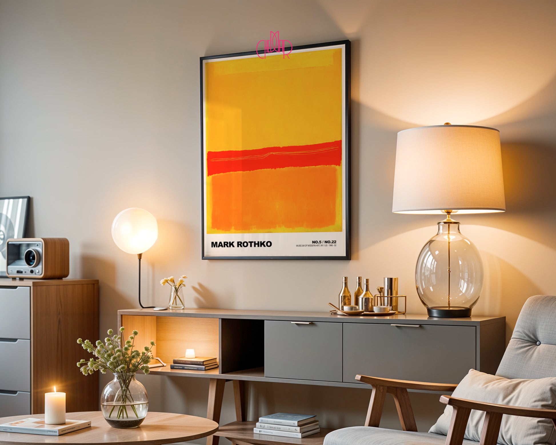 Nocna Symfonia: Velvet Depths – Mark Rothko, Dark Ochre and Black Composition