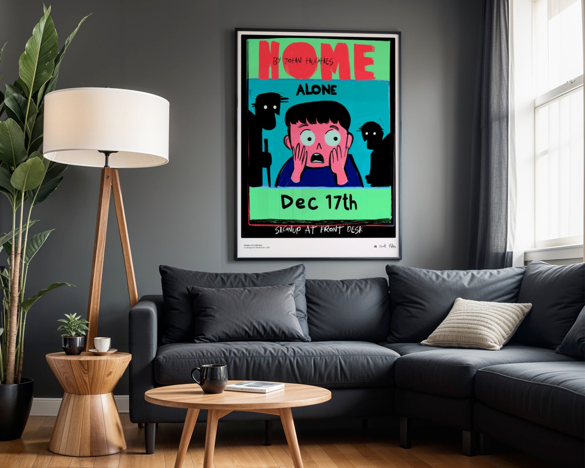 Plakat „Home Alone” – Kultowa historia w nowoczesnym wydaniu!