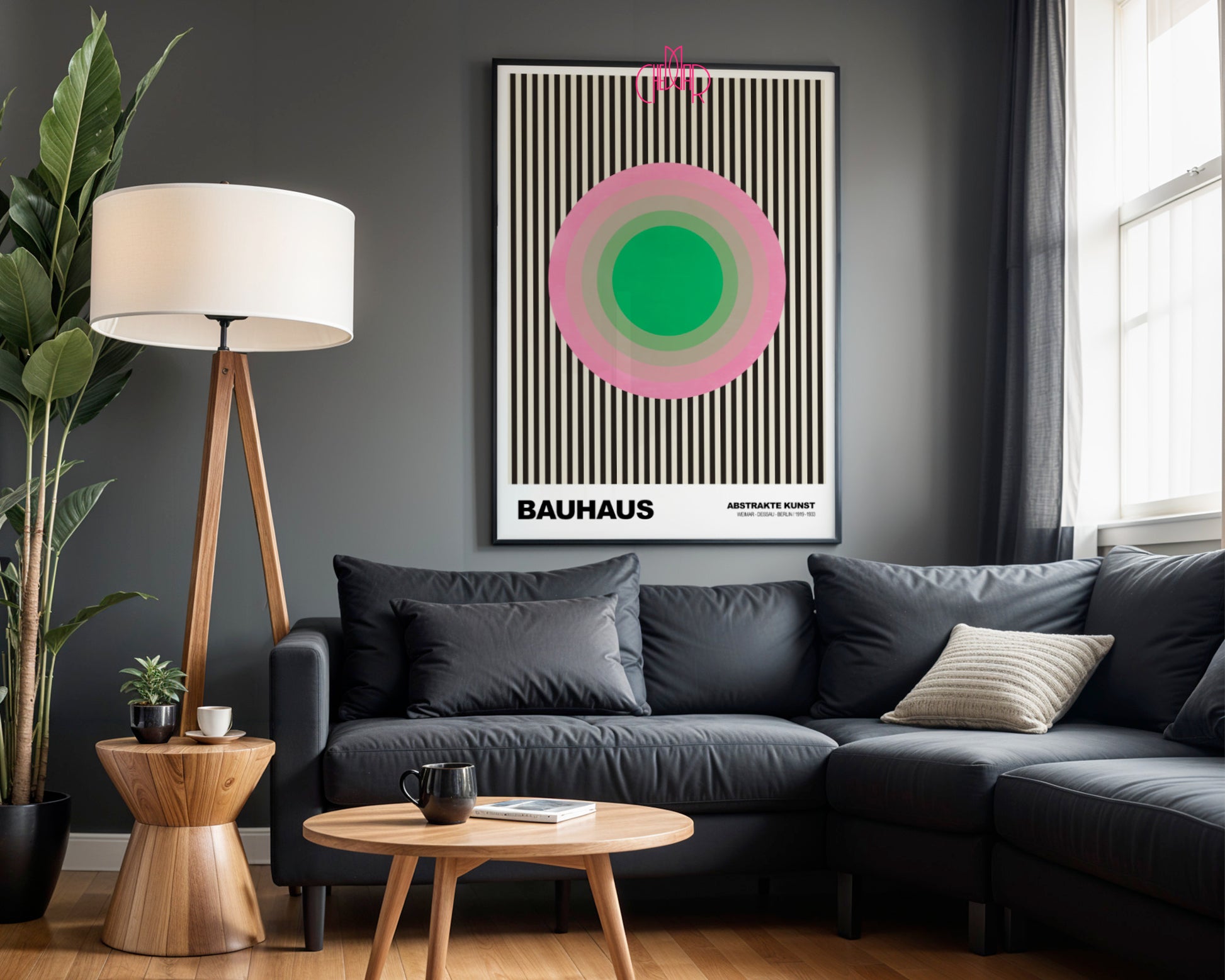 Spektrum Formy: Geometric Unity – Bauhaus, Abstract Composition