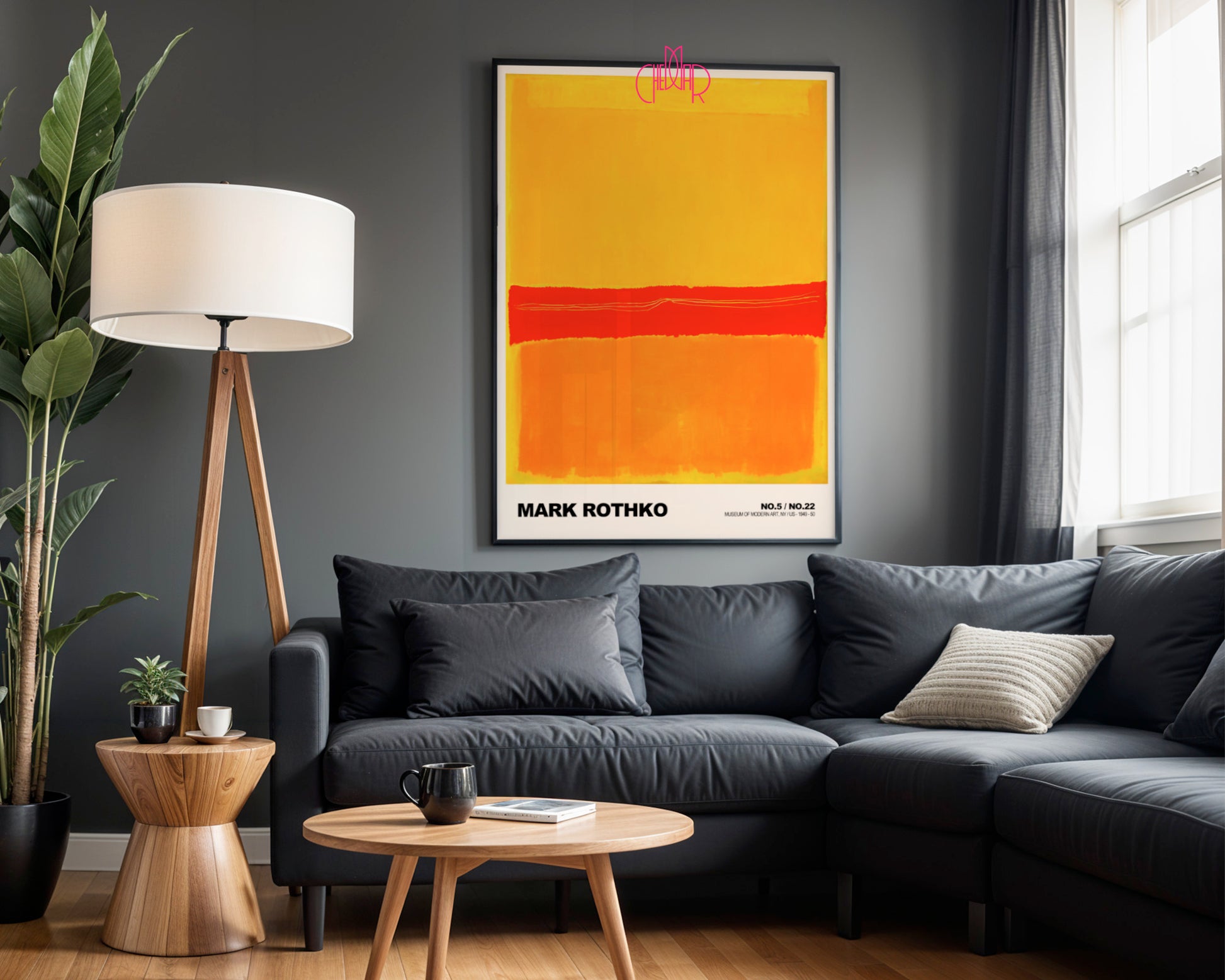 Nocna Symfonia: Velvet Depths – Mark Rothko, Dark Ochre and Black Composition