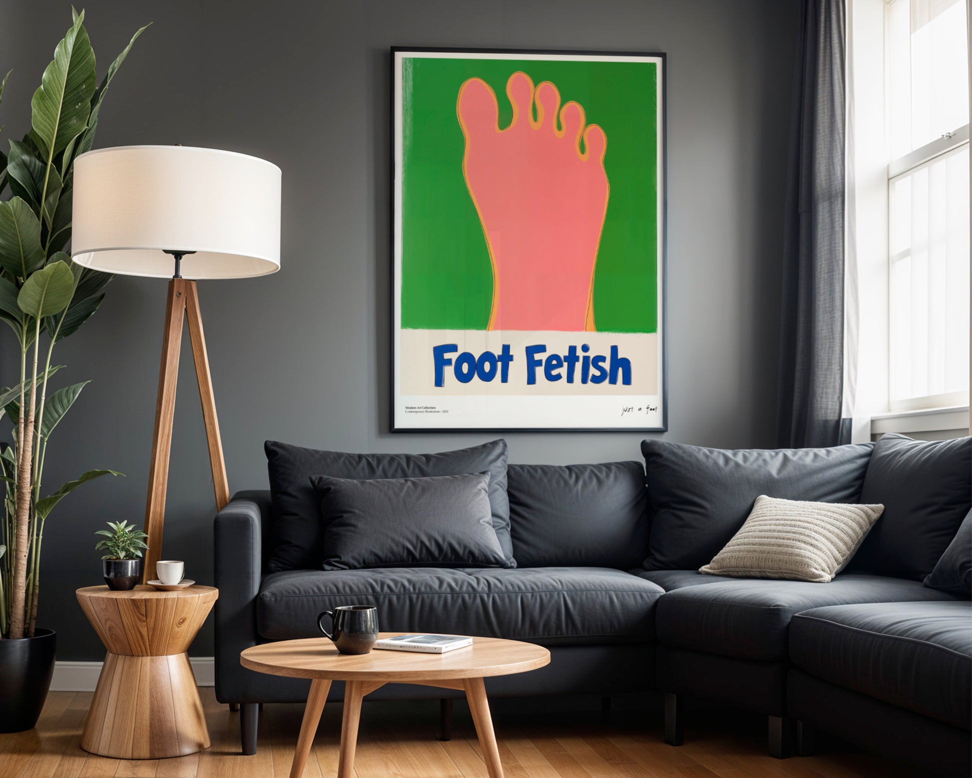 Plakat „Foot Fetish” – Odważny Akcent dla Kolekcjonerów Osobliwości!