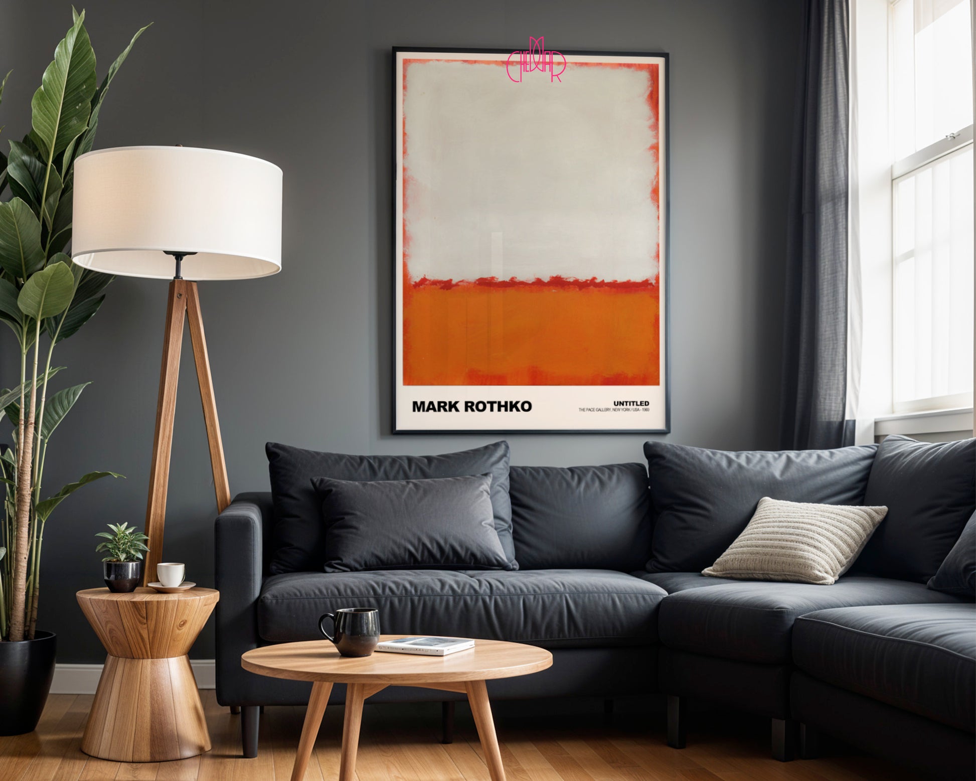 Eteryczne Horyzonty: Alabaster Drift – Mark Rothko, Untitled (Orange and White)
