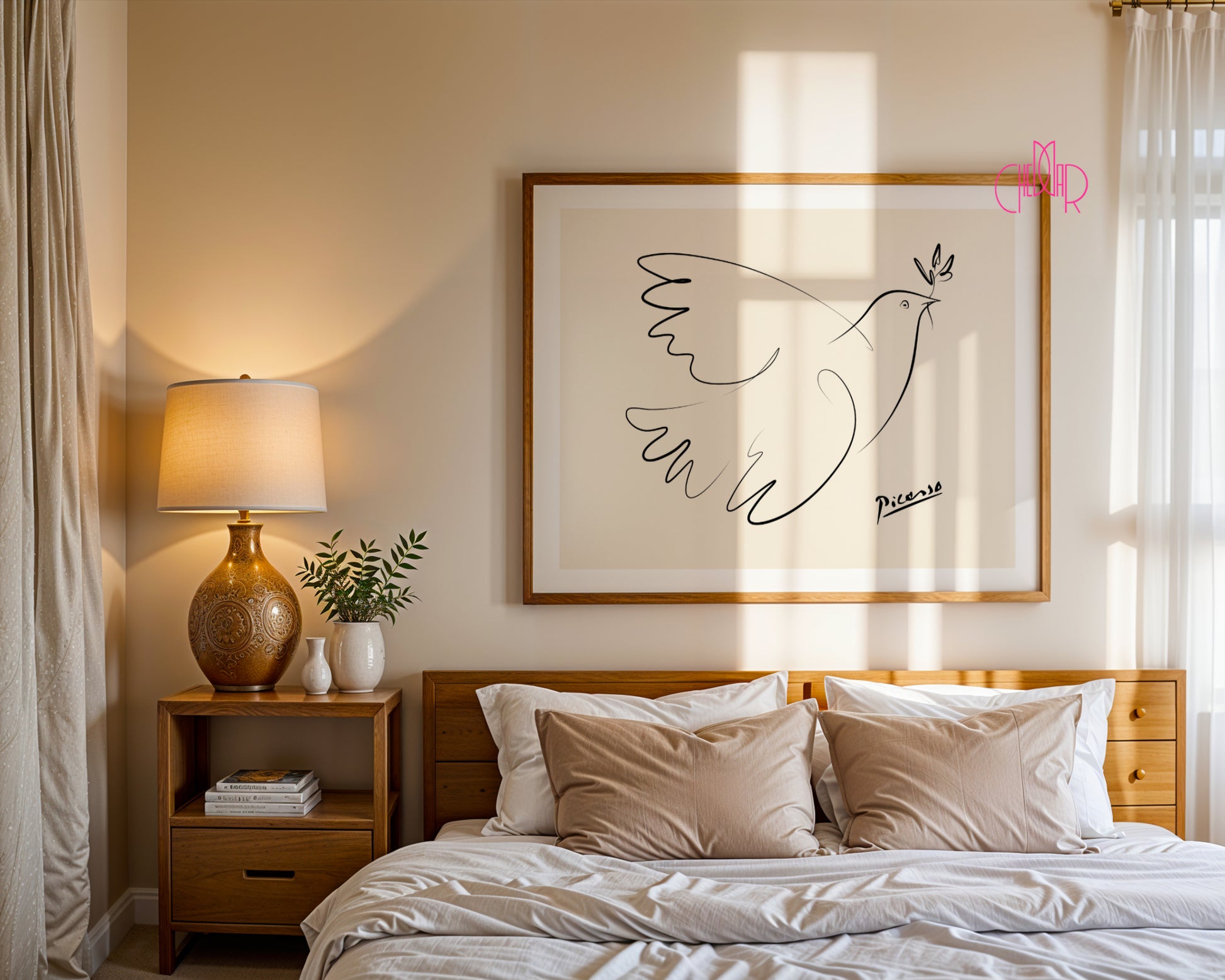Pablo Picasso – Dove of Peace Minimalist Line Art Poster