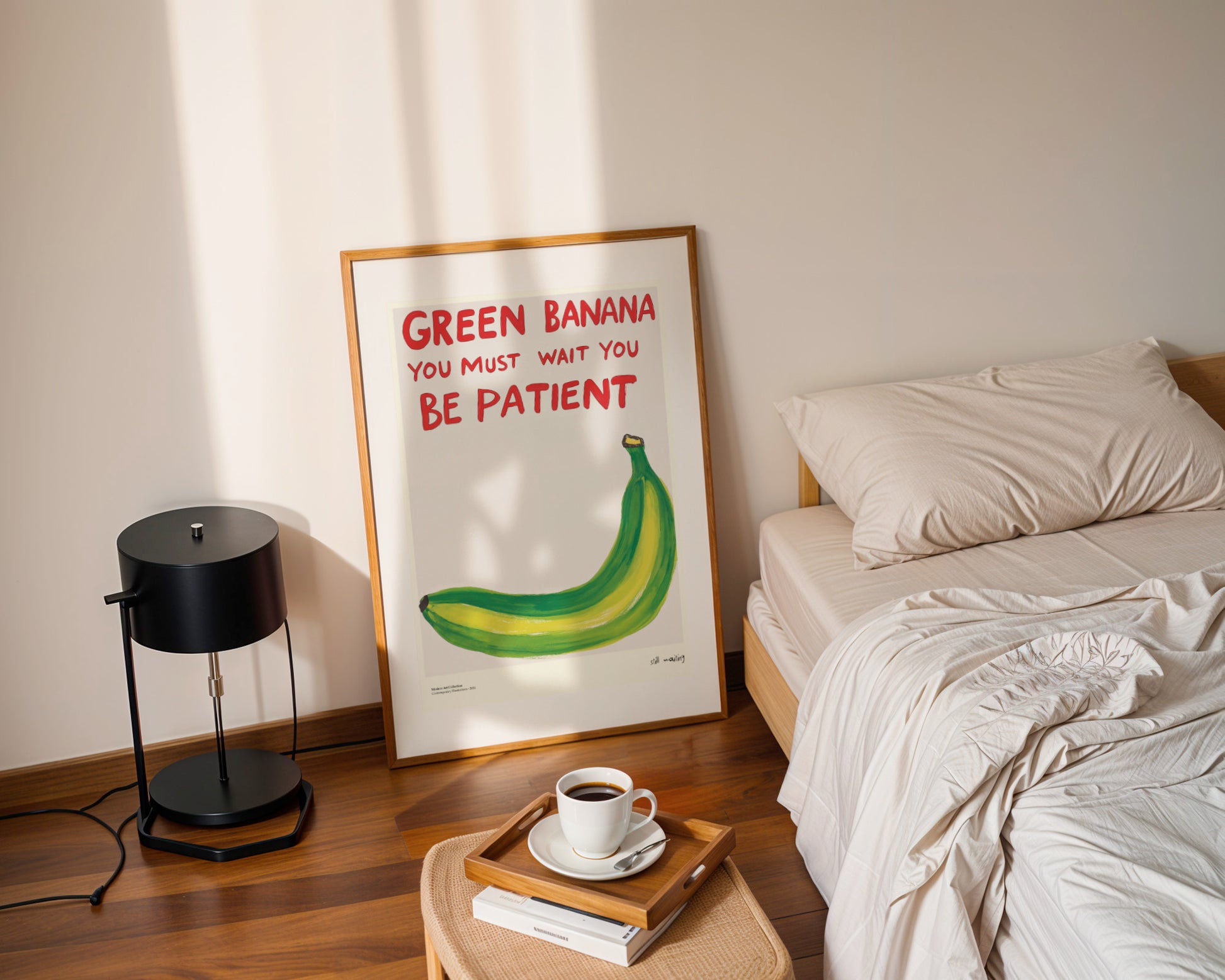 Plakat „Green Banana” – Stylowa Lekcja Cierpliwości w Twoim Domu!