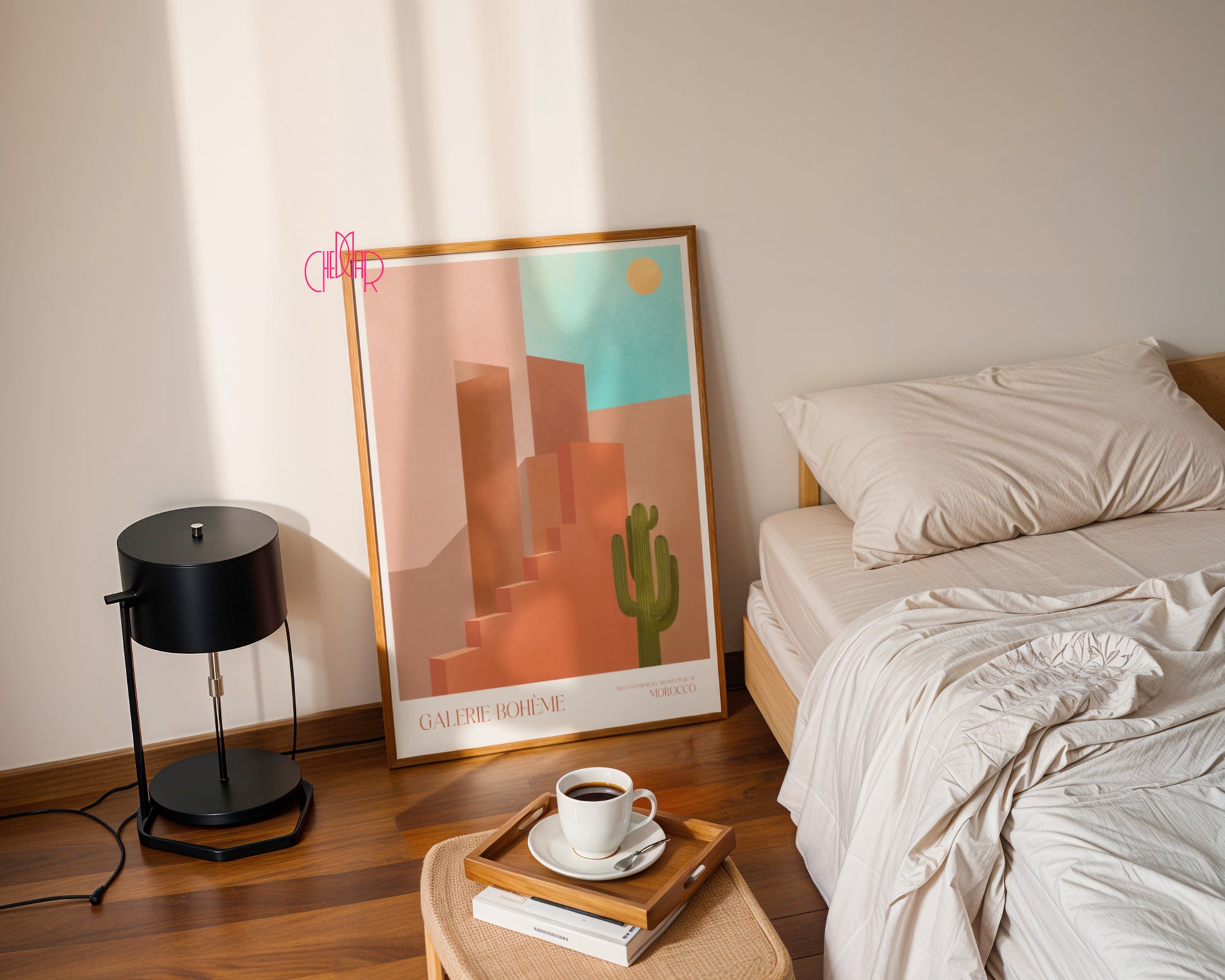 Plakat Morocco Shadows, Galerie Bohème, Contemporary Art, Minimalizm