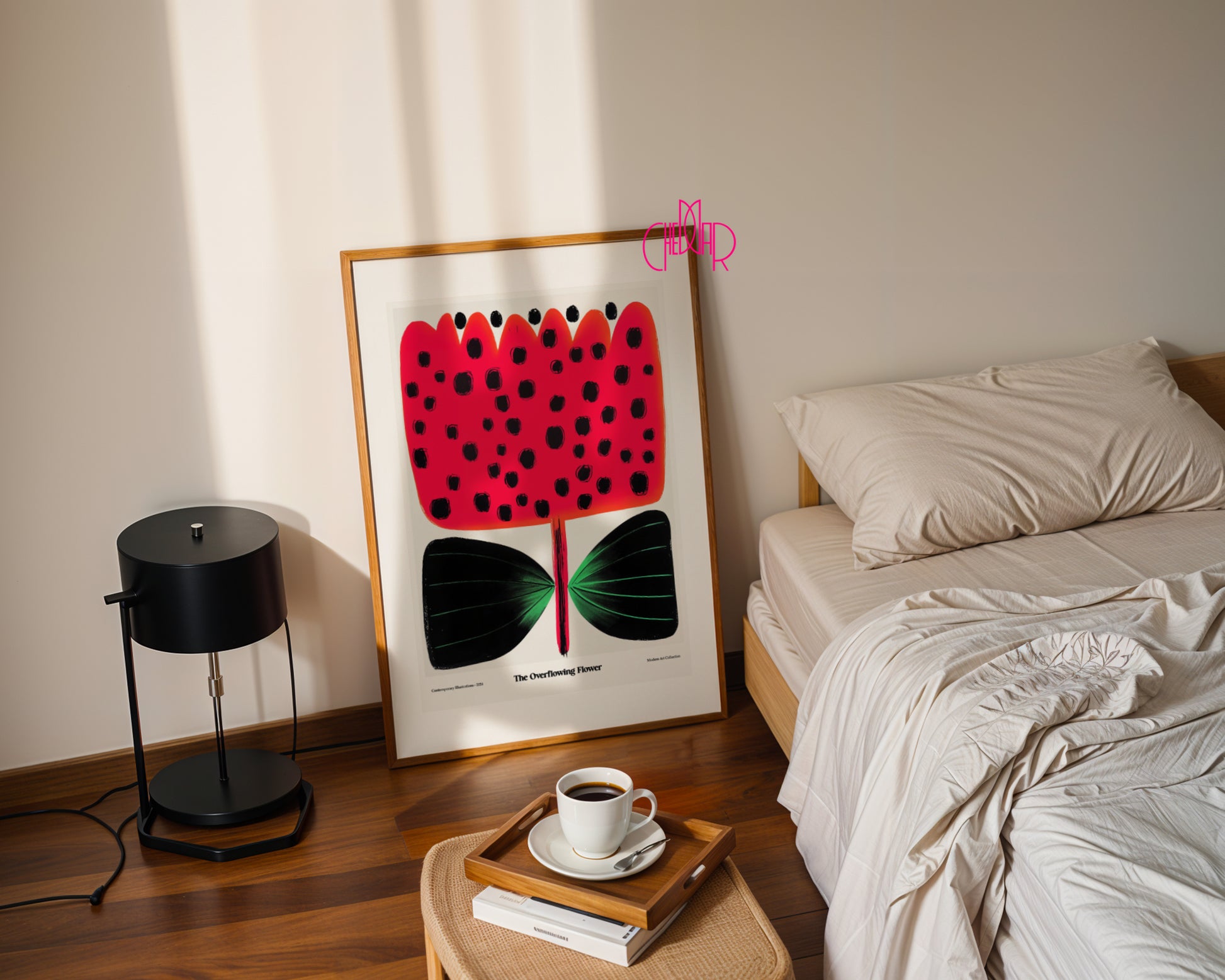 Plakat „Overlowing Flower”, rozkwitający kwiat