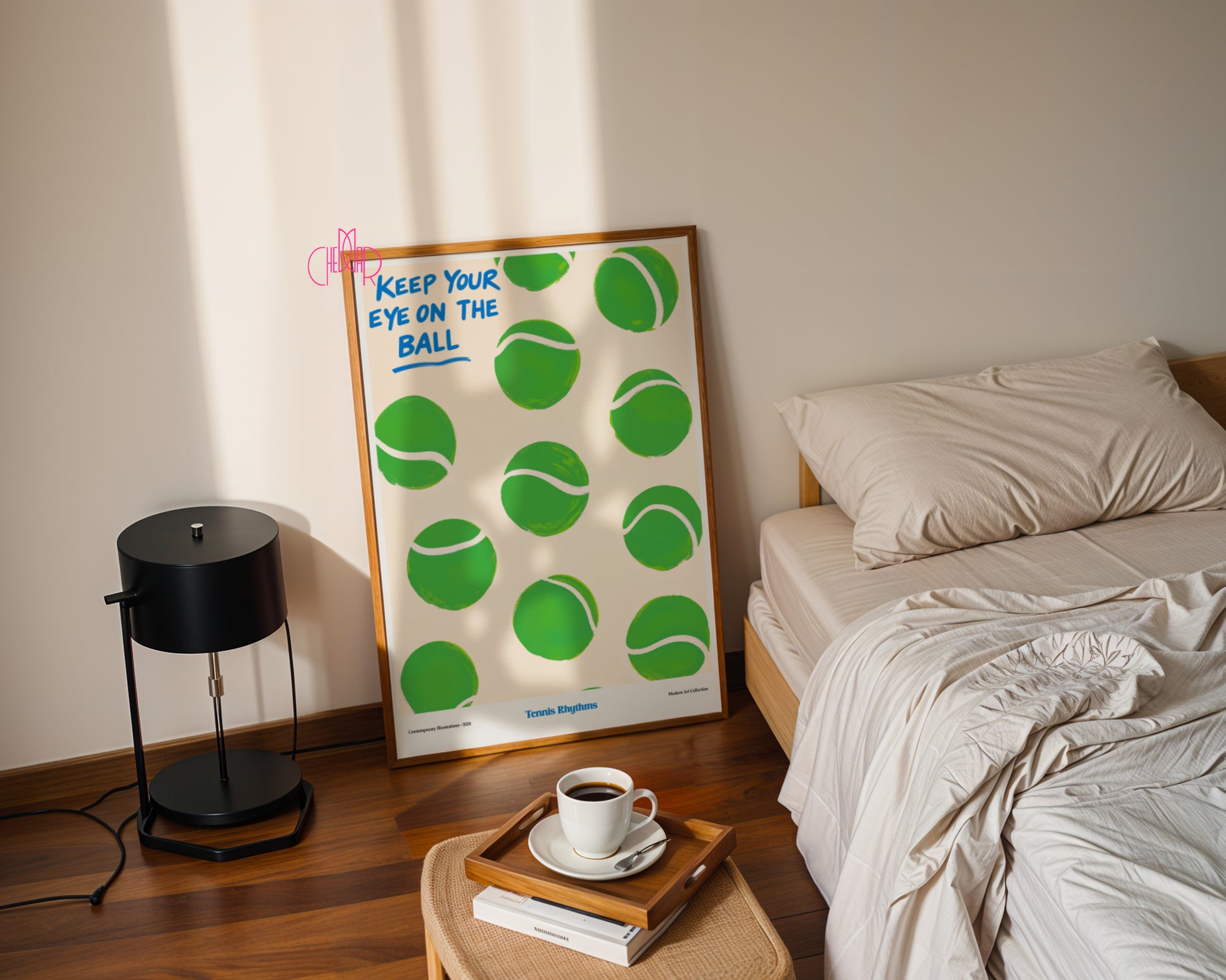 Plakat Keep Your Eye on the Ball, modernizm, sztuka współczesna