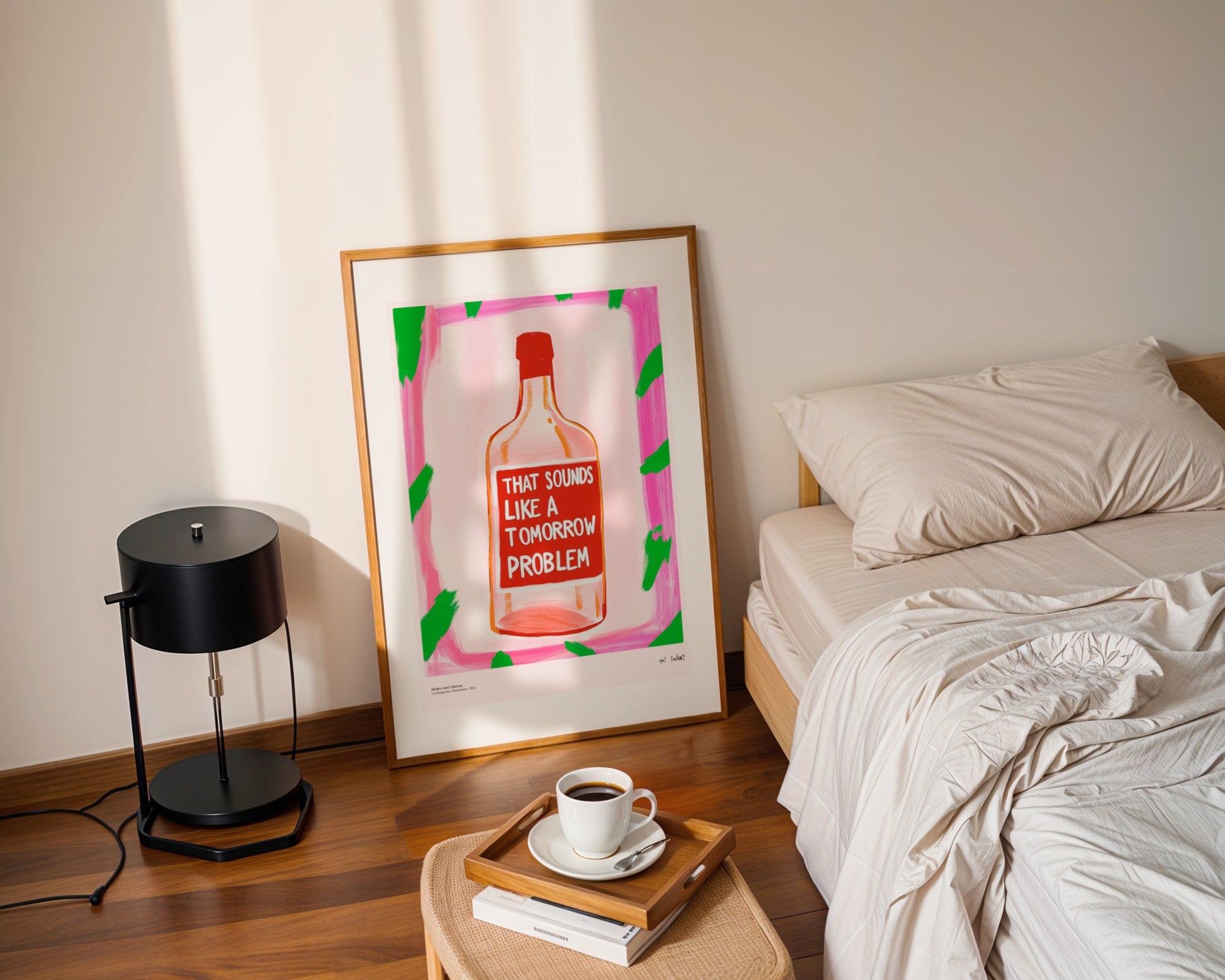 Plakat „Tomorrow Problem” – Manifest Relaksu w Twoim Wnętrzu!