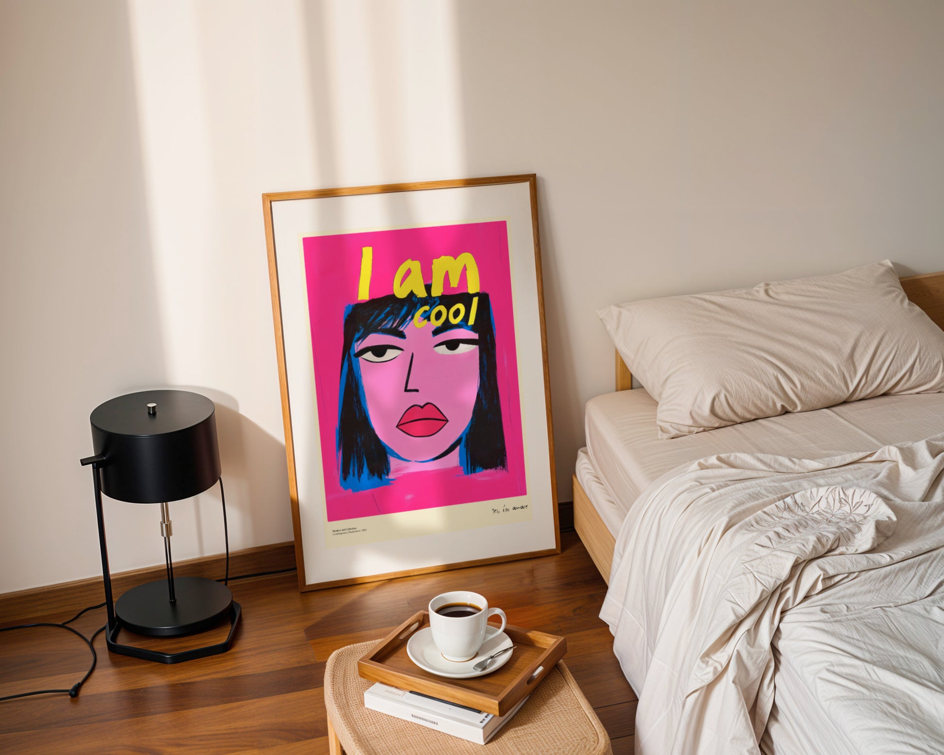 Plakat I Am Cool, Yes I’m Aware, modernizm, sztuka współczesna