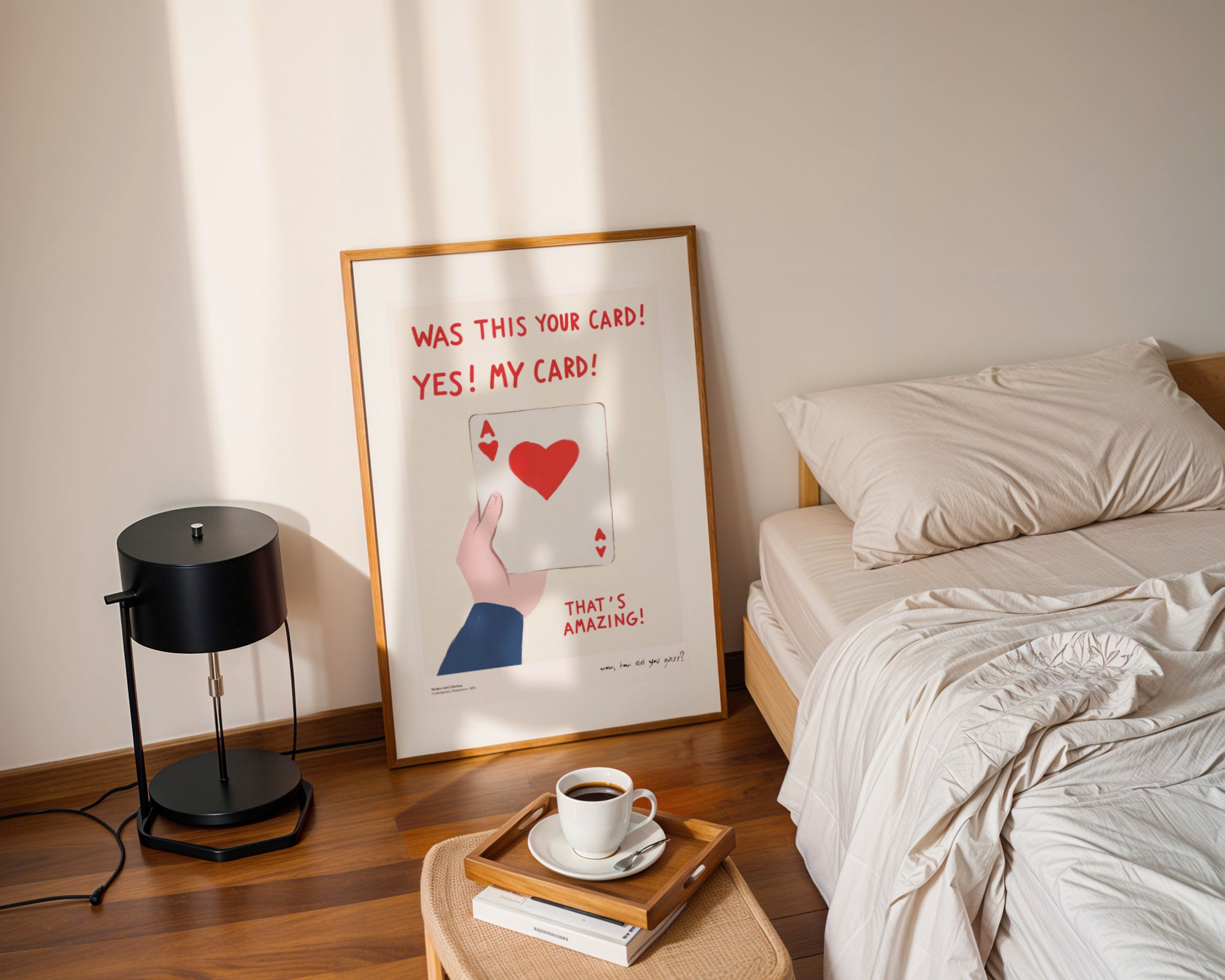 Plakat Amazing Card, Ace of Hearts, modernizm, sztuka współczesna