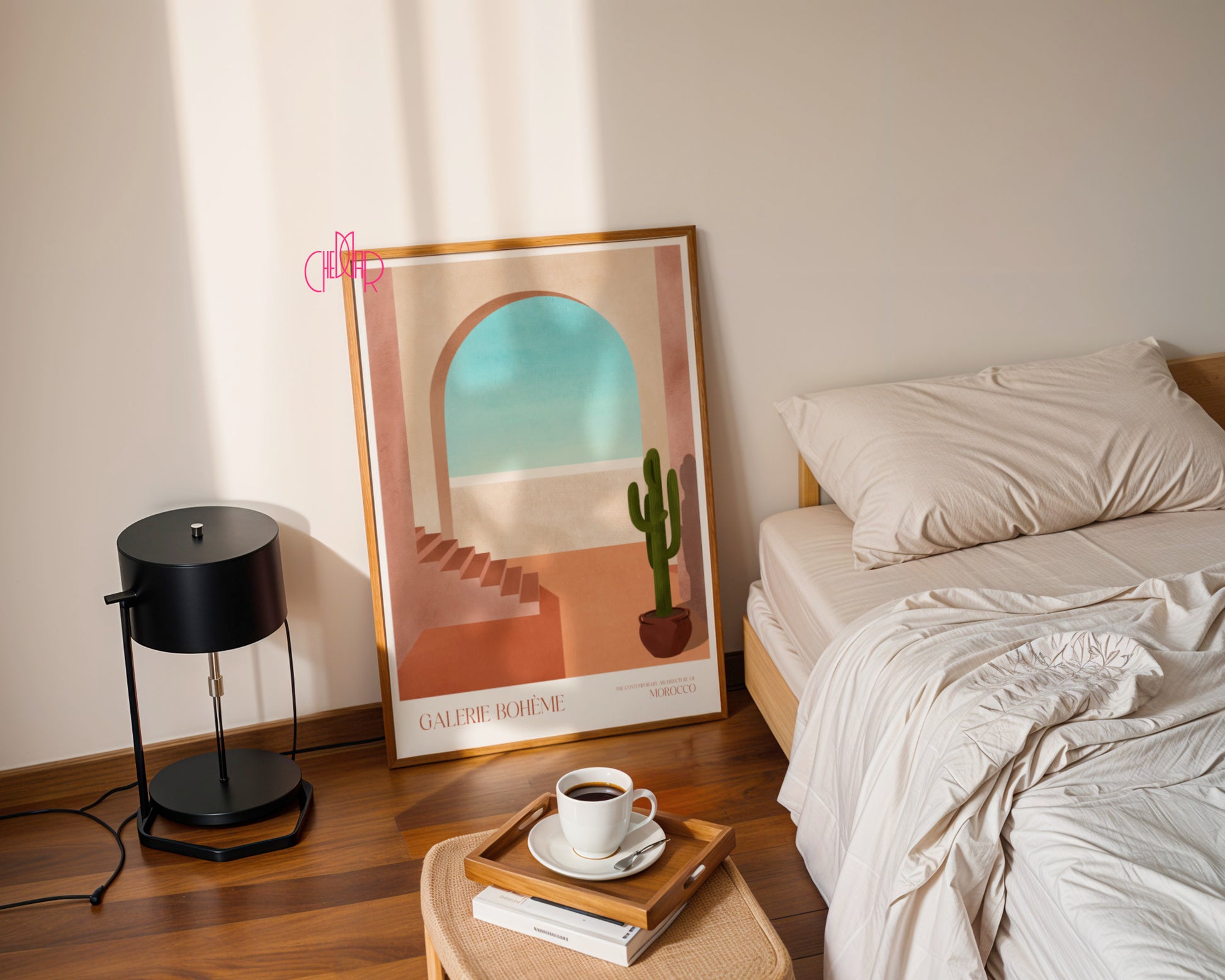 Plakat Maroko, Minimalizm Architektoniczny, Contemporary Art