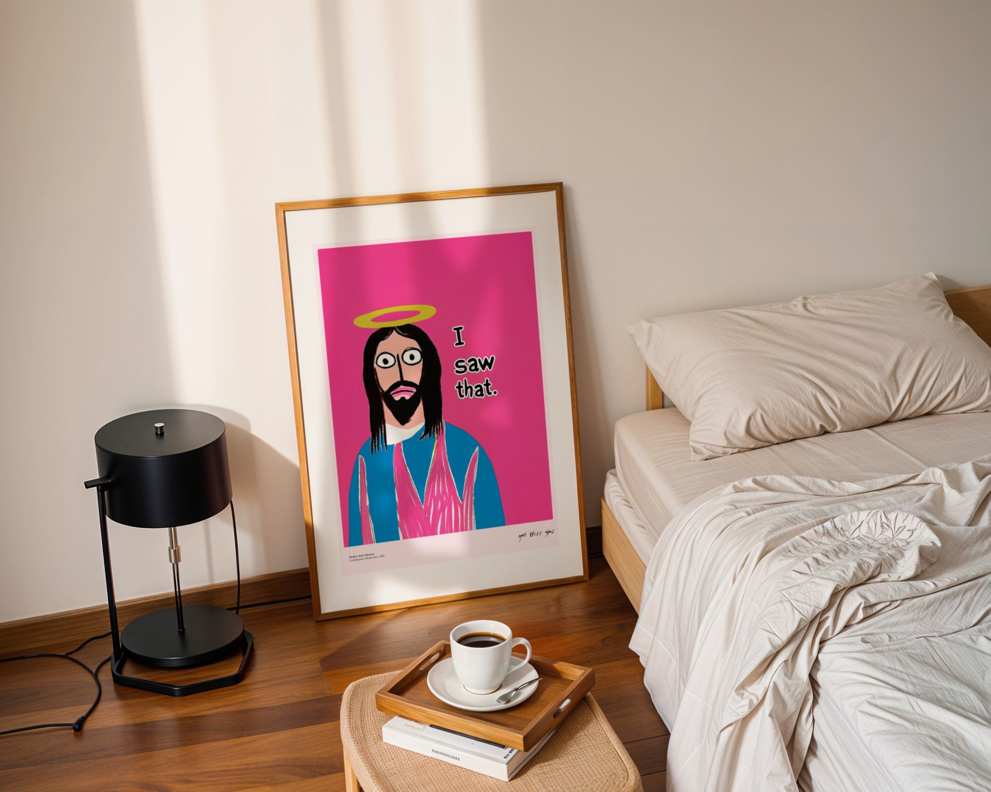 Plakat I Saw That, Jesus Art, modernizm, sztuka współczesna