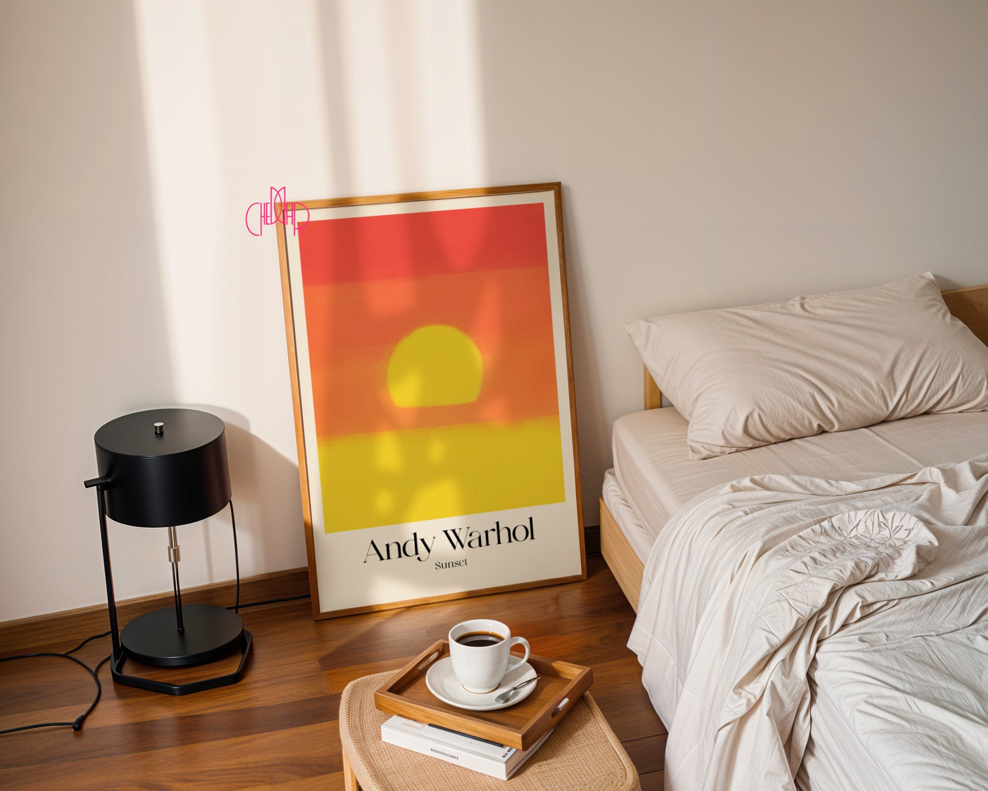 Słoneczna Ikona: Golden Hour – Andy Warhol, Pop Art Sunset