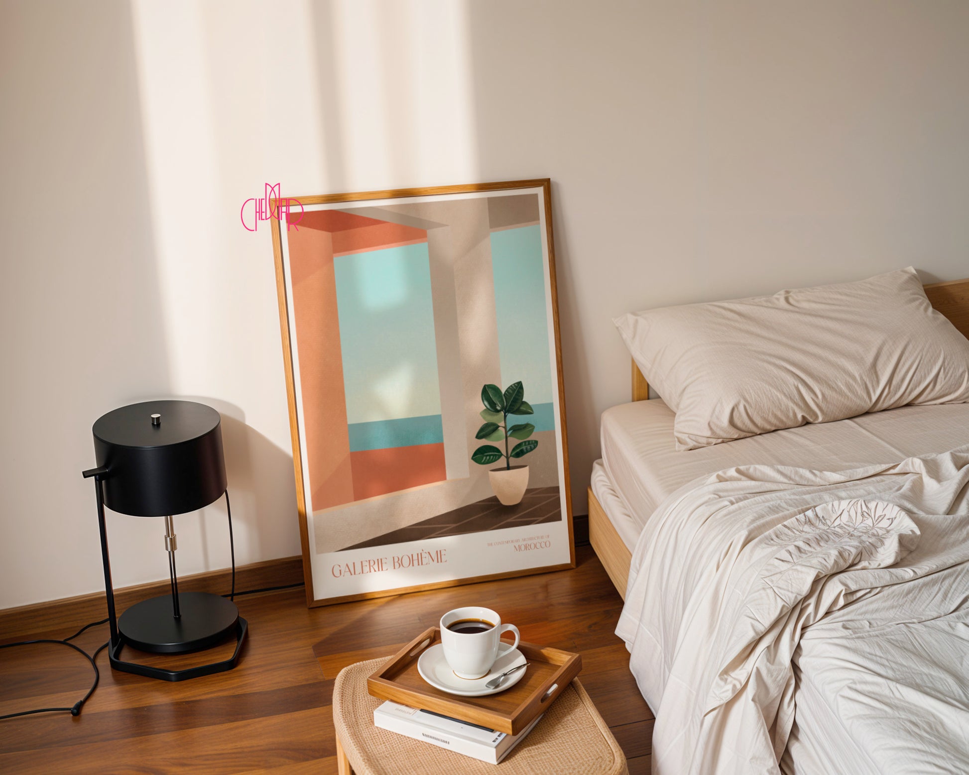 Plakat Morocco Window, Galerie Bohème, Contemporary Art, Minimalizm