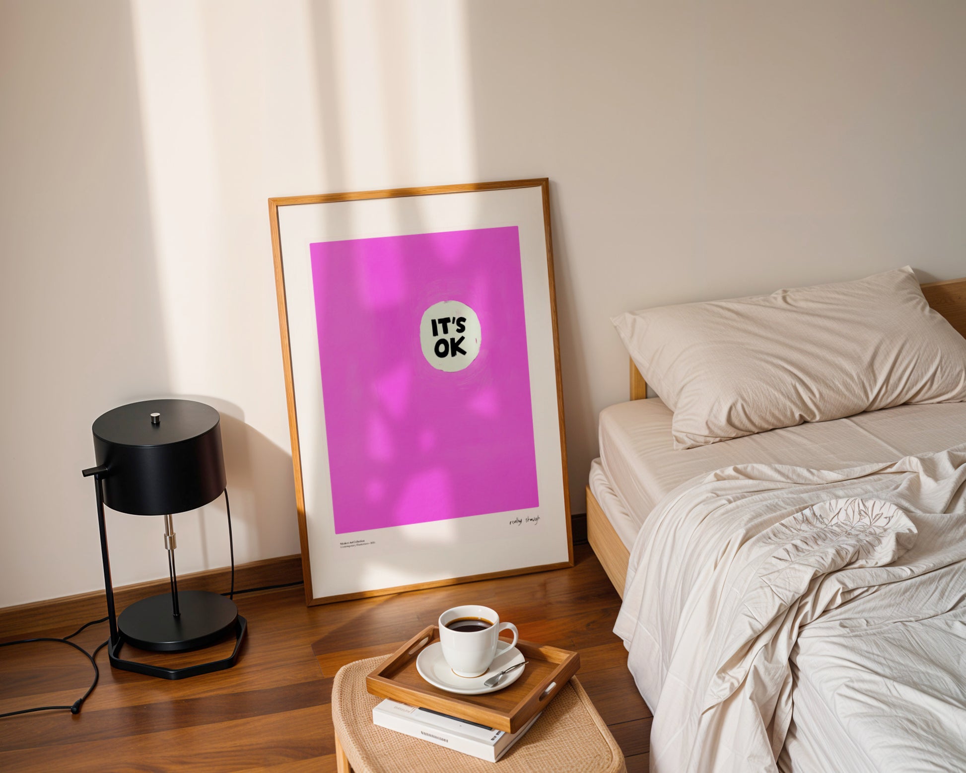 Plakat It’s OK, Really Though, modernizm, sztuka współczesna