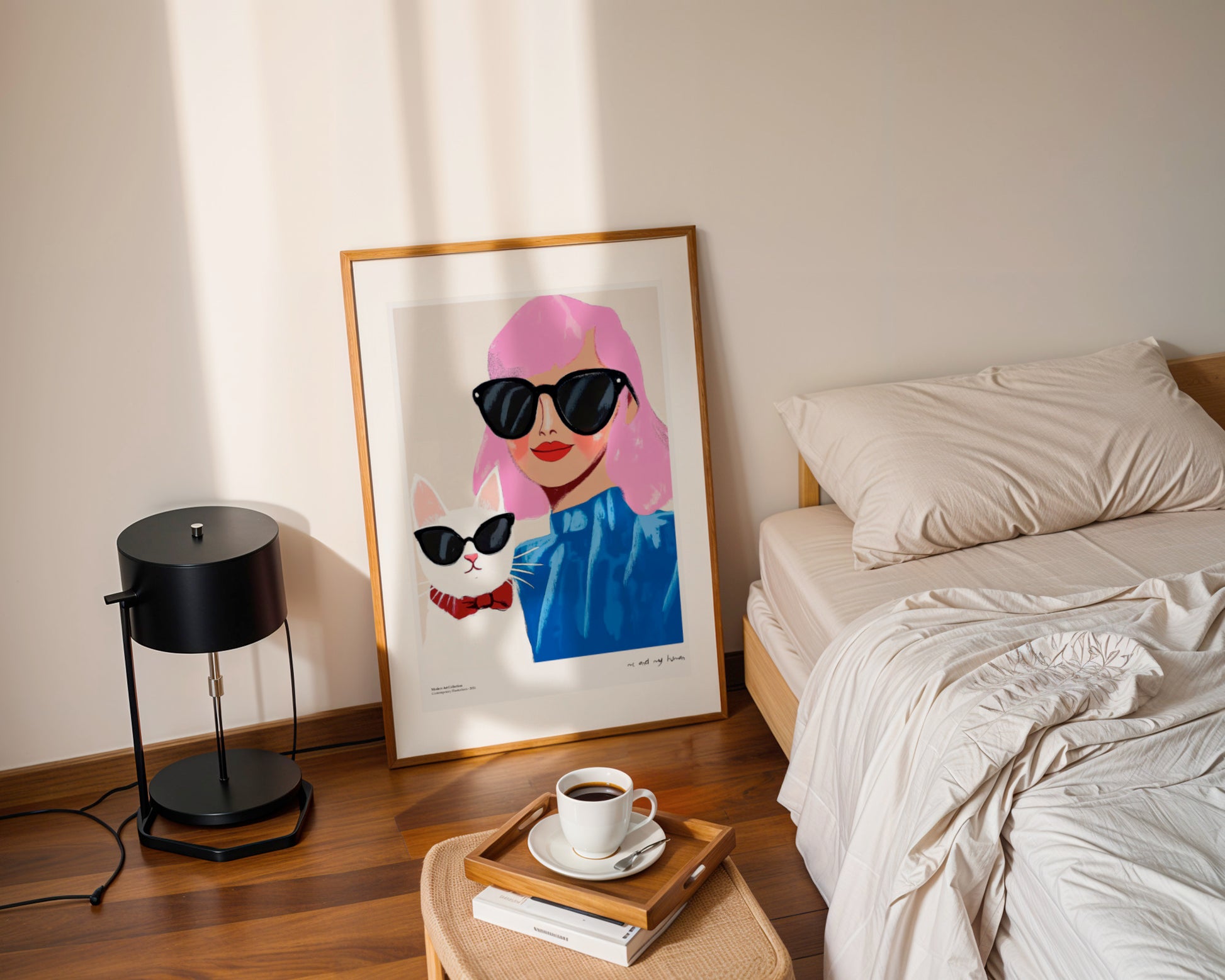 Plakat „Me and My Human” – Stylowy duet, który skradnie Twoje serce!