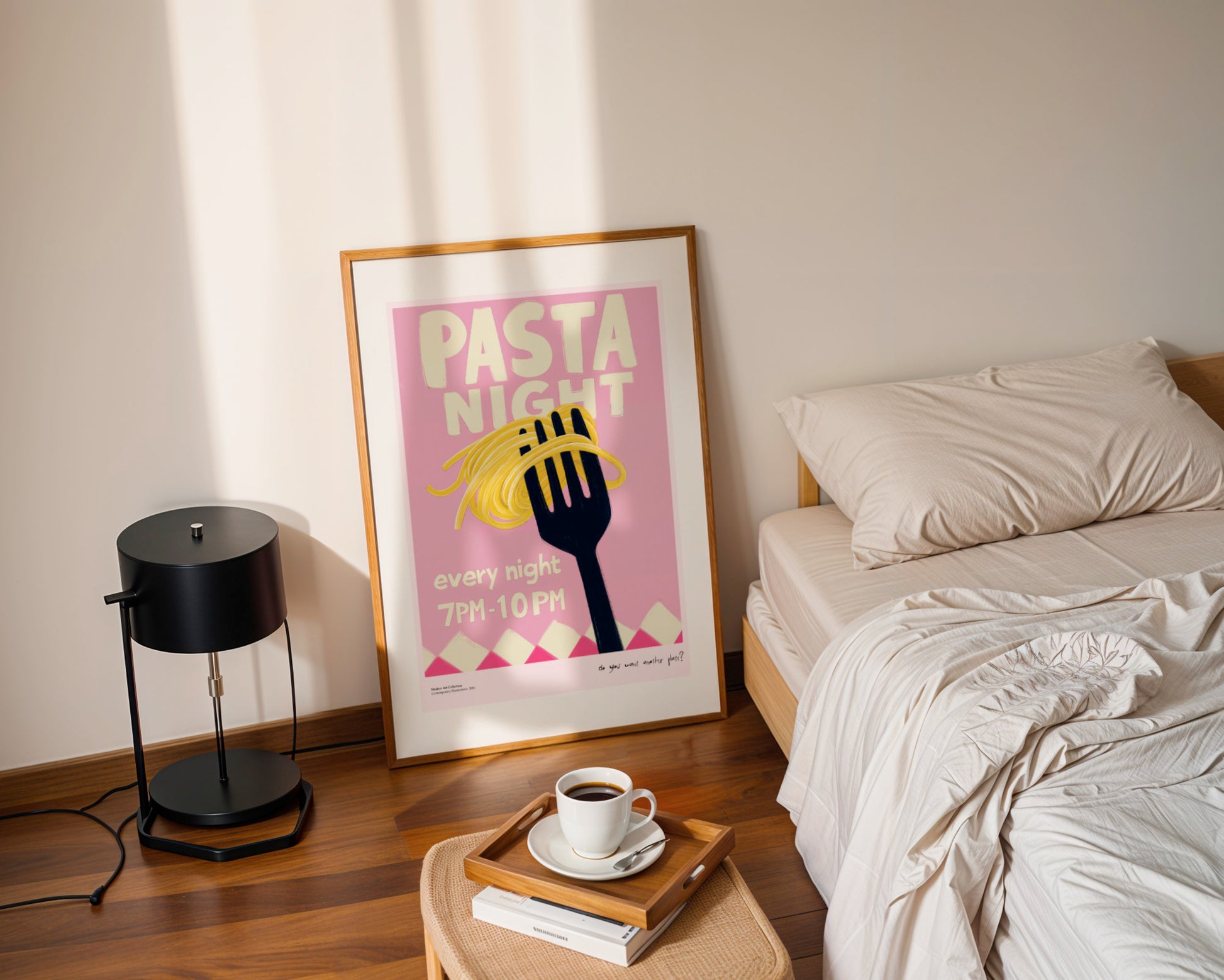 Plakat „Pasta Night” – Bo każda noc jest dobra na odrobinę Italii!