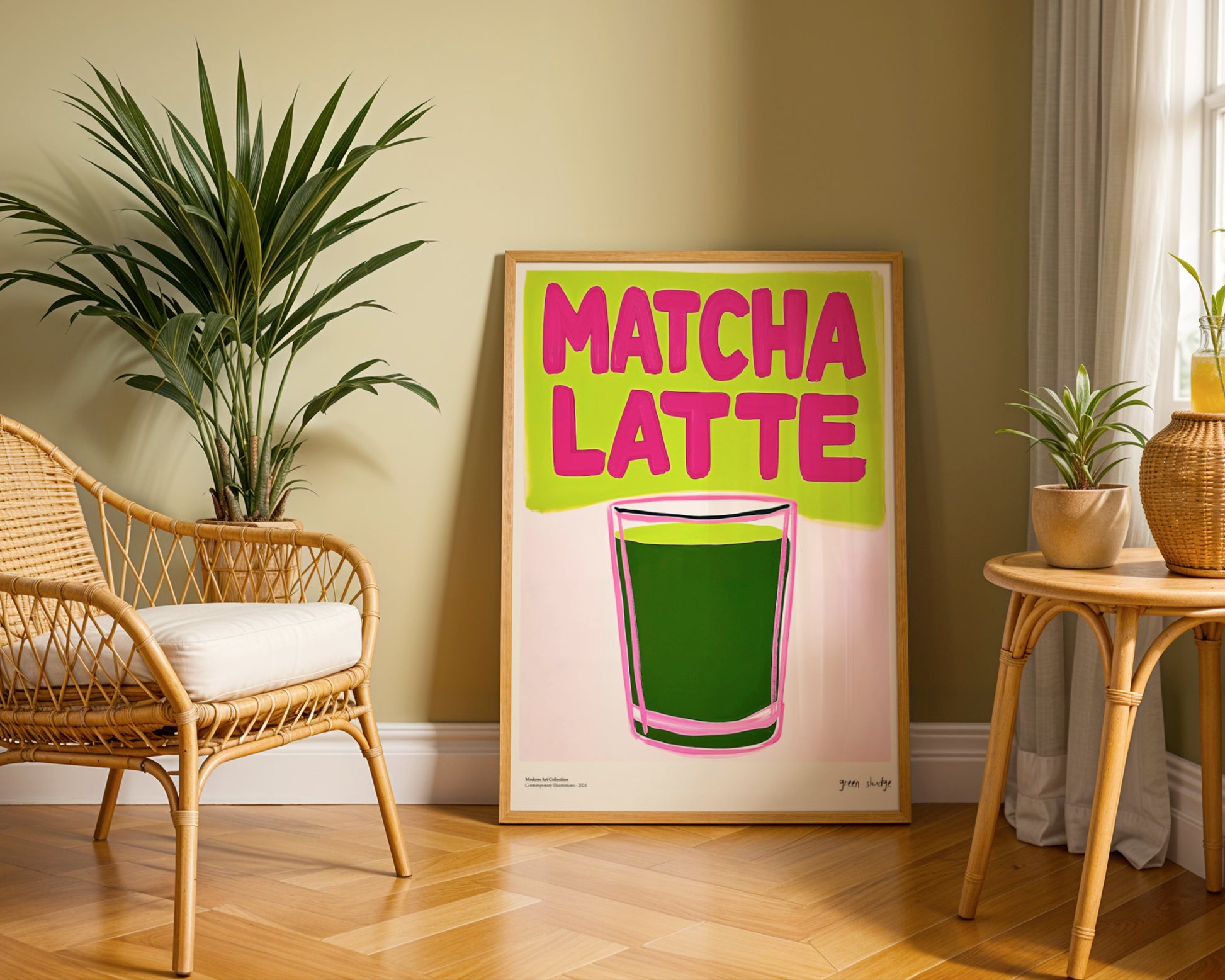 Plakat „Matcha Latte” – Zastrzyk Energii dla Twojego Wnętrza!