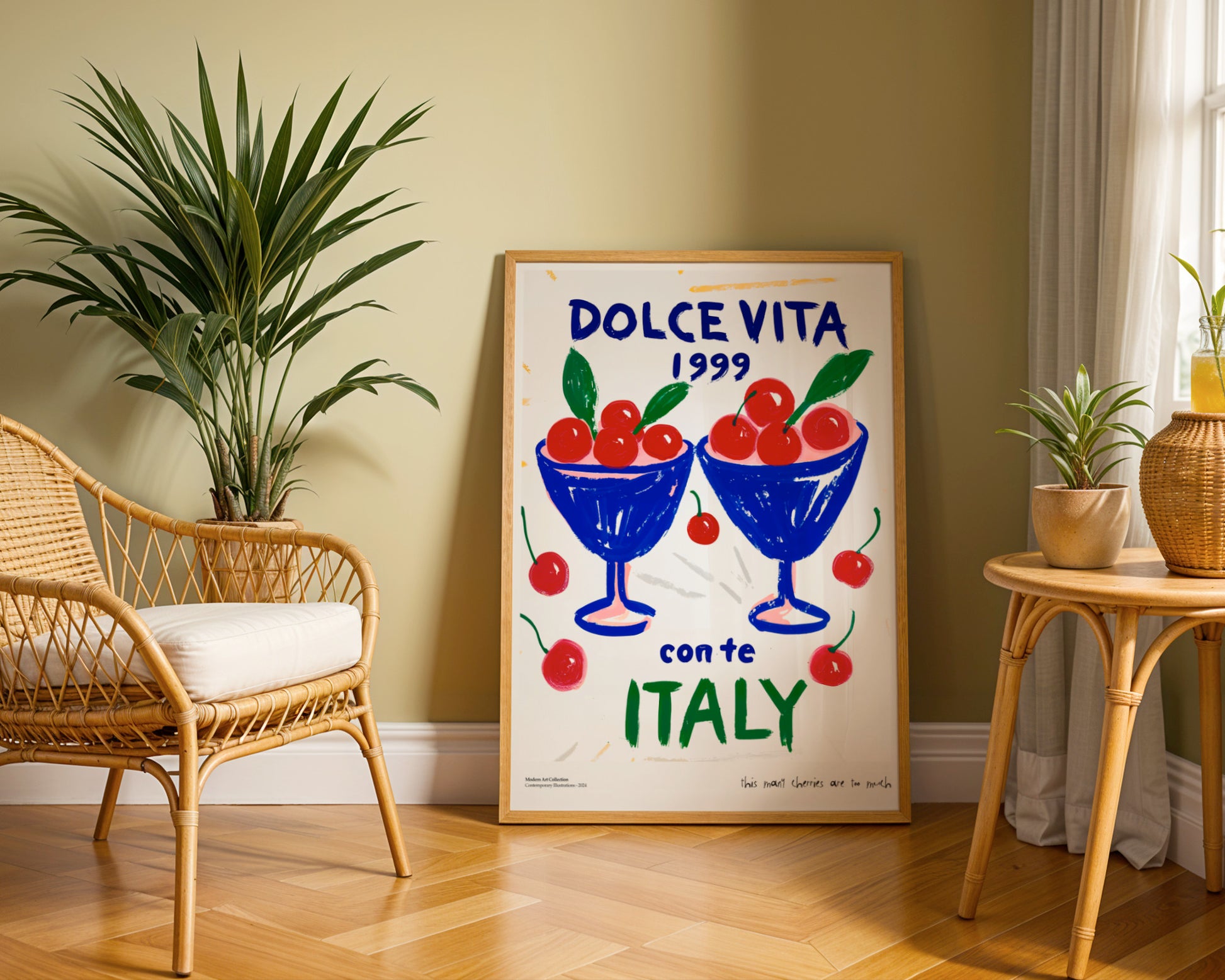 Plakat „Dolce Vita” – Poczuj smak włoskiego lata w swoim wnętrzu!