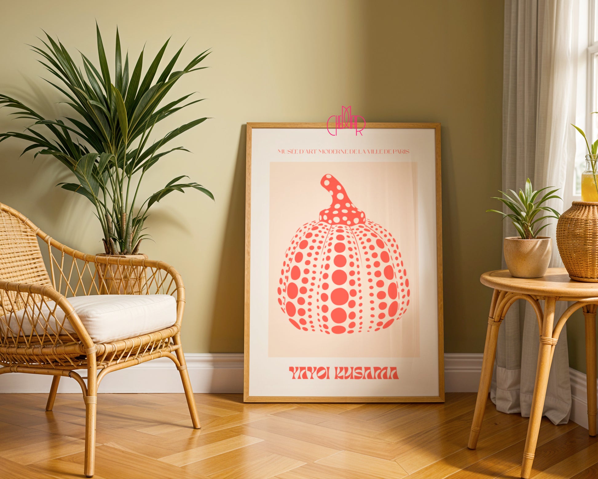 Plakat Yayoi Kusama, Red Pumpkin, Contemporary Art Museum