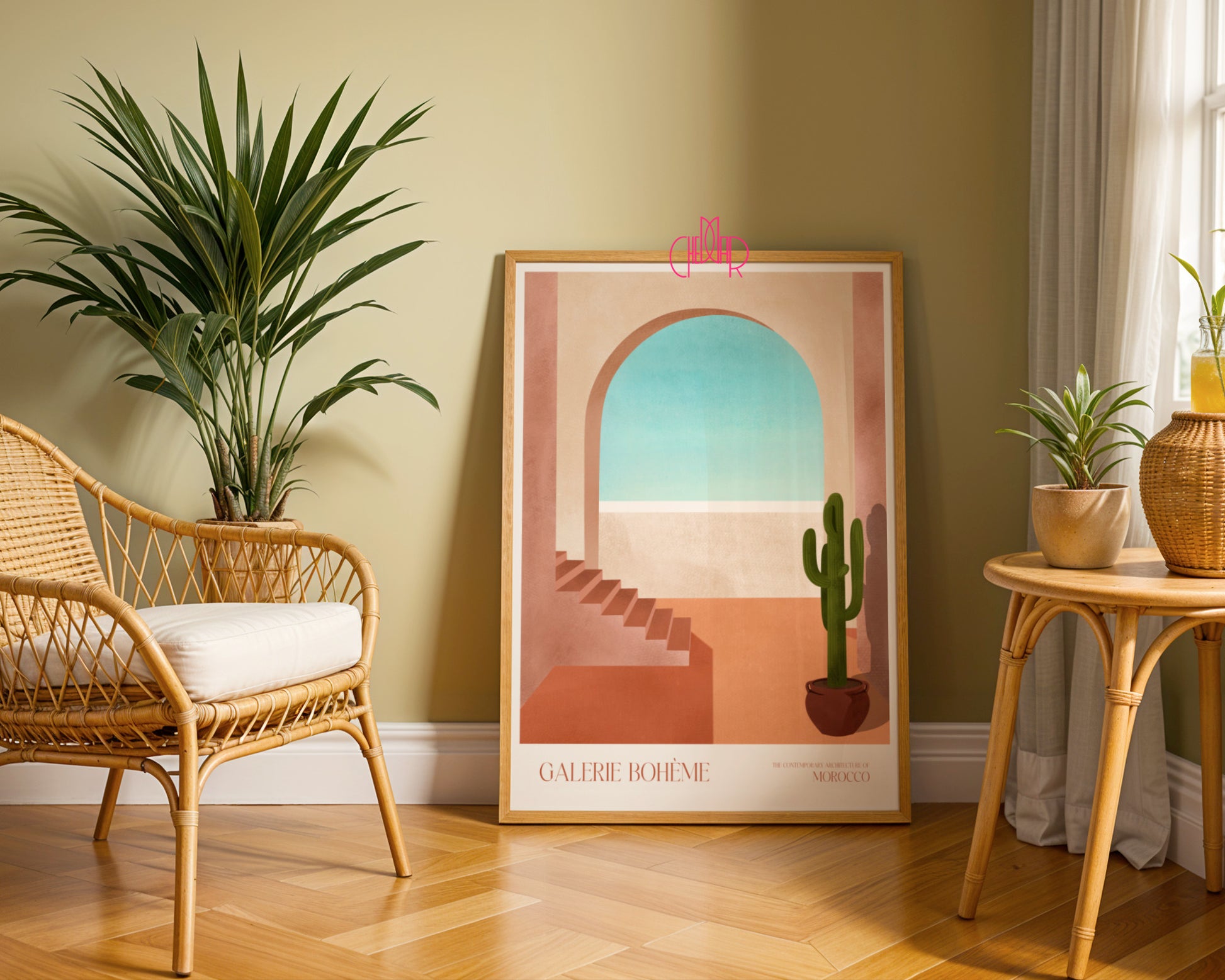 Plakat Maroko, Minimalizm Architektoniczny, Contemporary Art