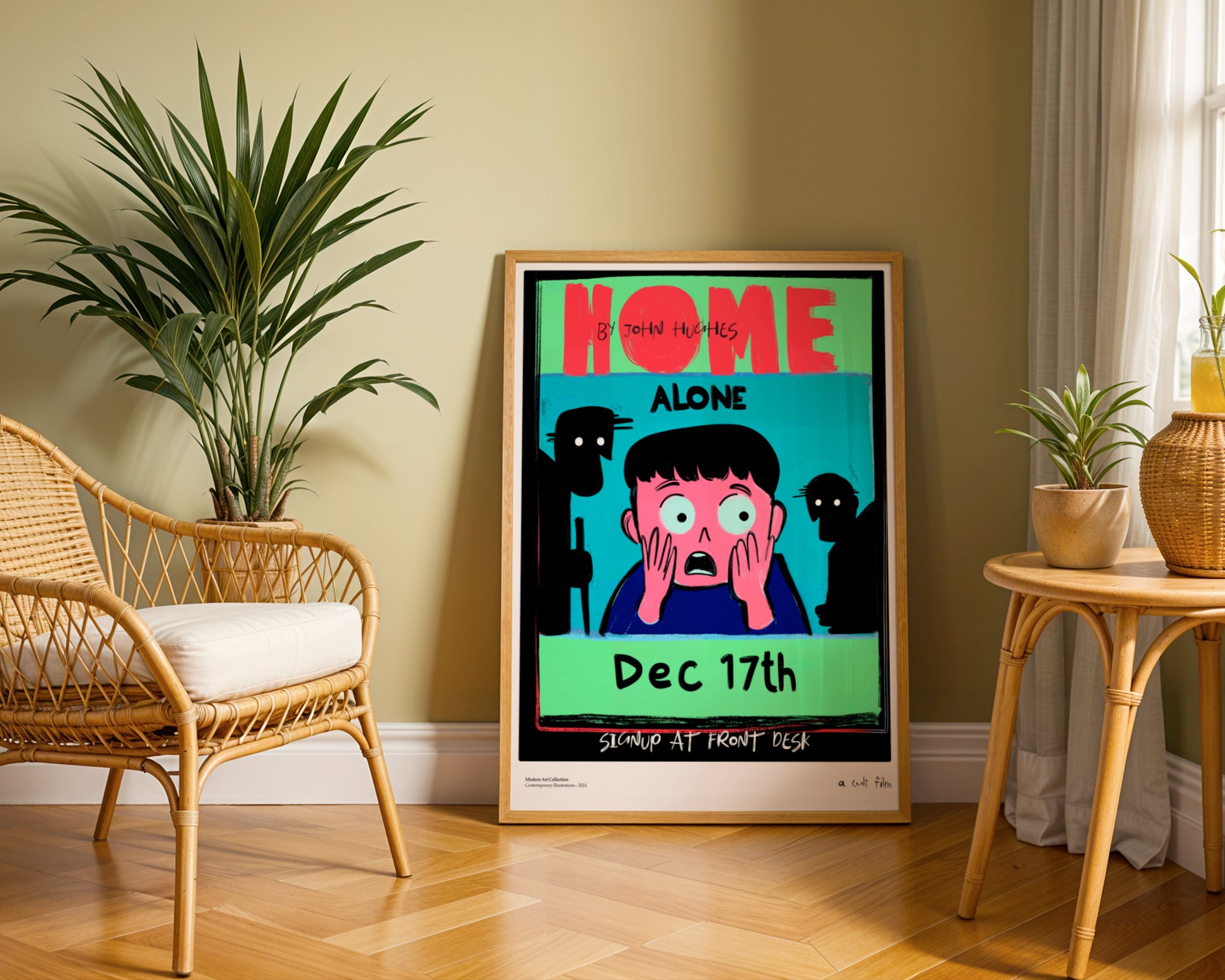 Plakat „Home Alone” – Kultowa historia w nowoczesnym wydaniu!