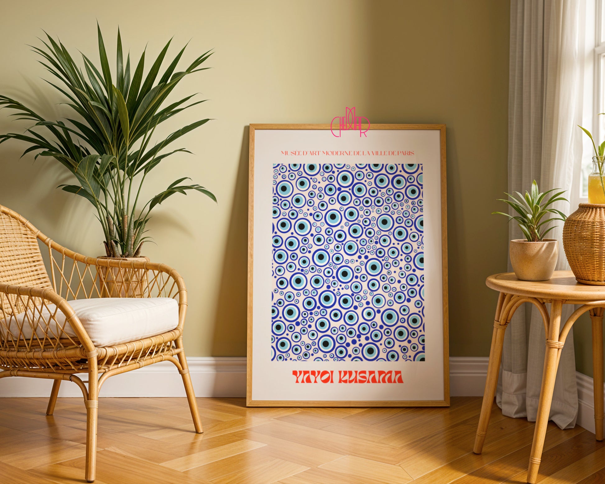 Plakat Yayoi Kusama, Evil Eye Pattern, Musée d’Art Moderne de la Ville de Paris