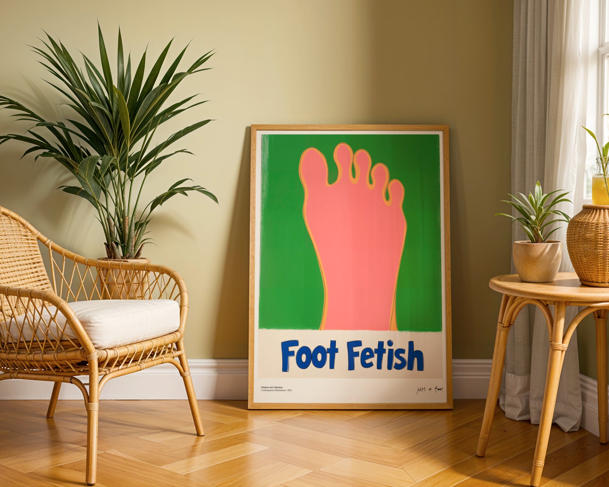 Plakat „Foot Fetish” – Odważny Akcent dla Kolekcjonerów Osobliwości!