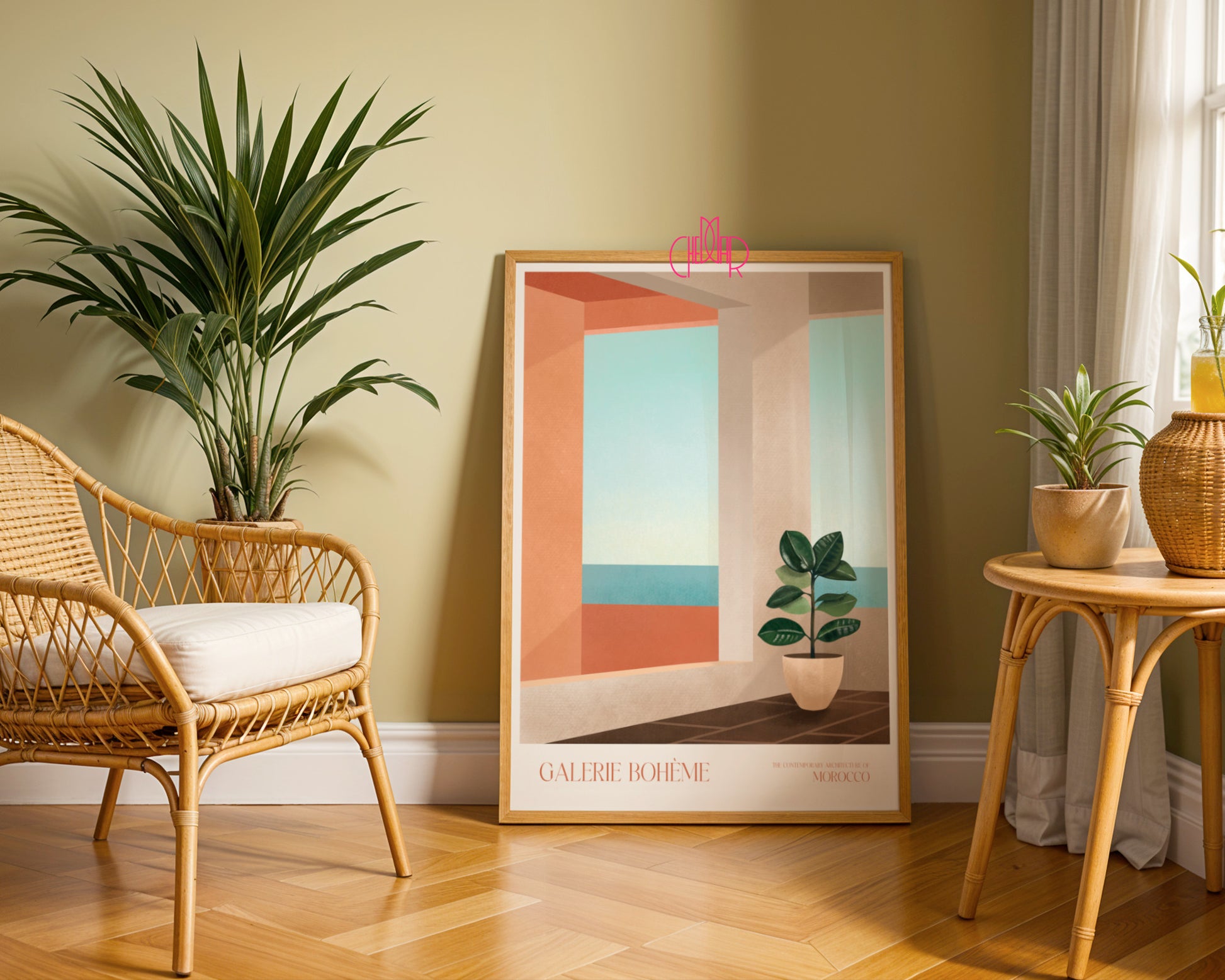 Plakat Morocco Window, Galerie Bohème, Contemporary Art, Minimalizm