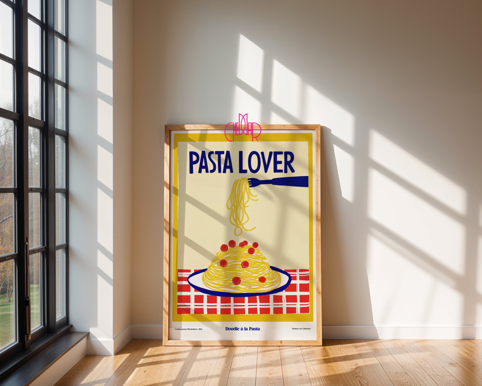 Plakat modernistyczny Pasta Lover, Galeria Sztuki Współczesnej