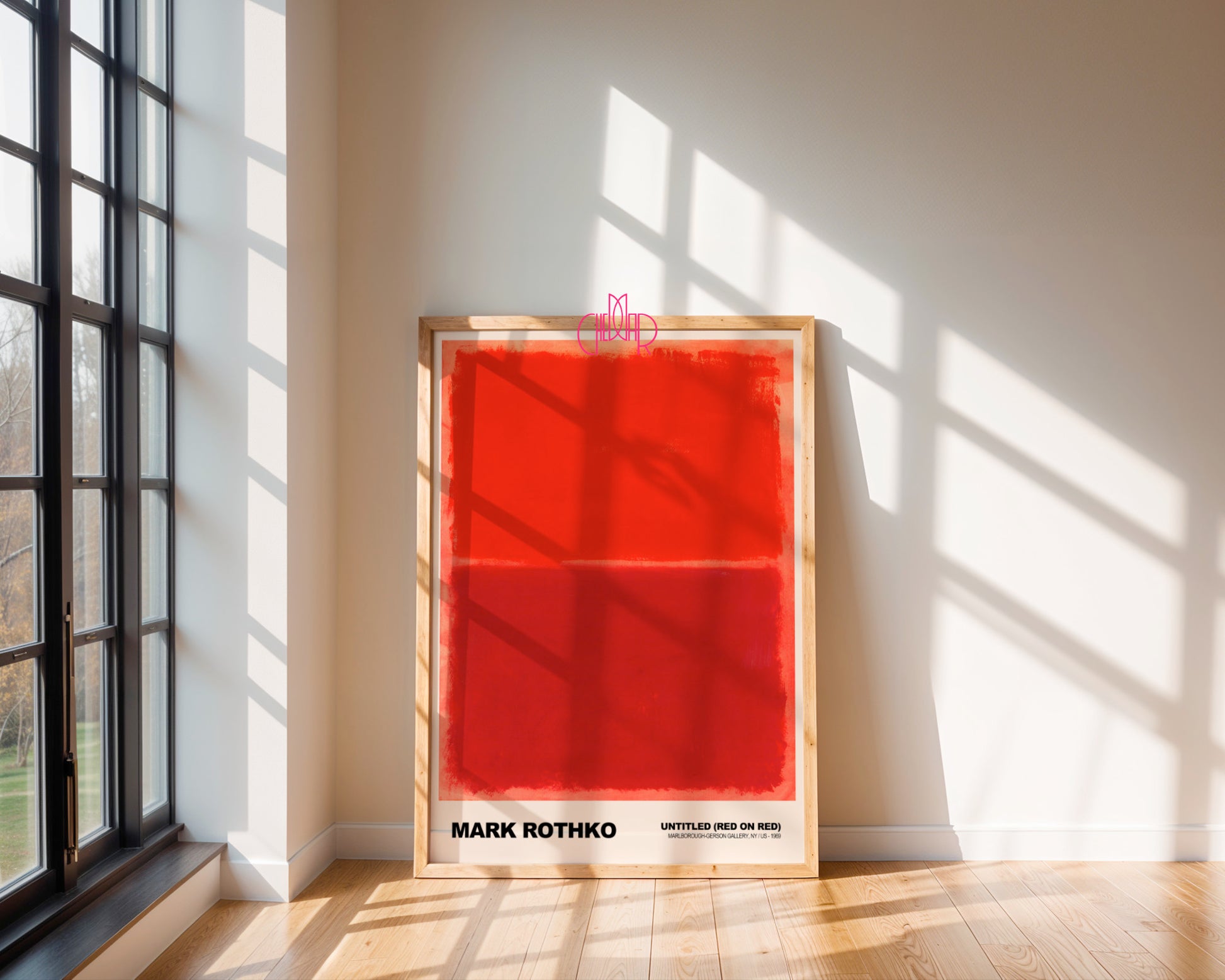 Płonąca Abstrakcja: Crimson Resonance – Mark Rothko, Untitled (Red on Red)