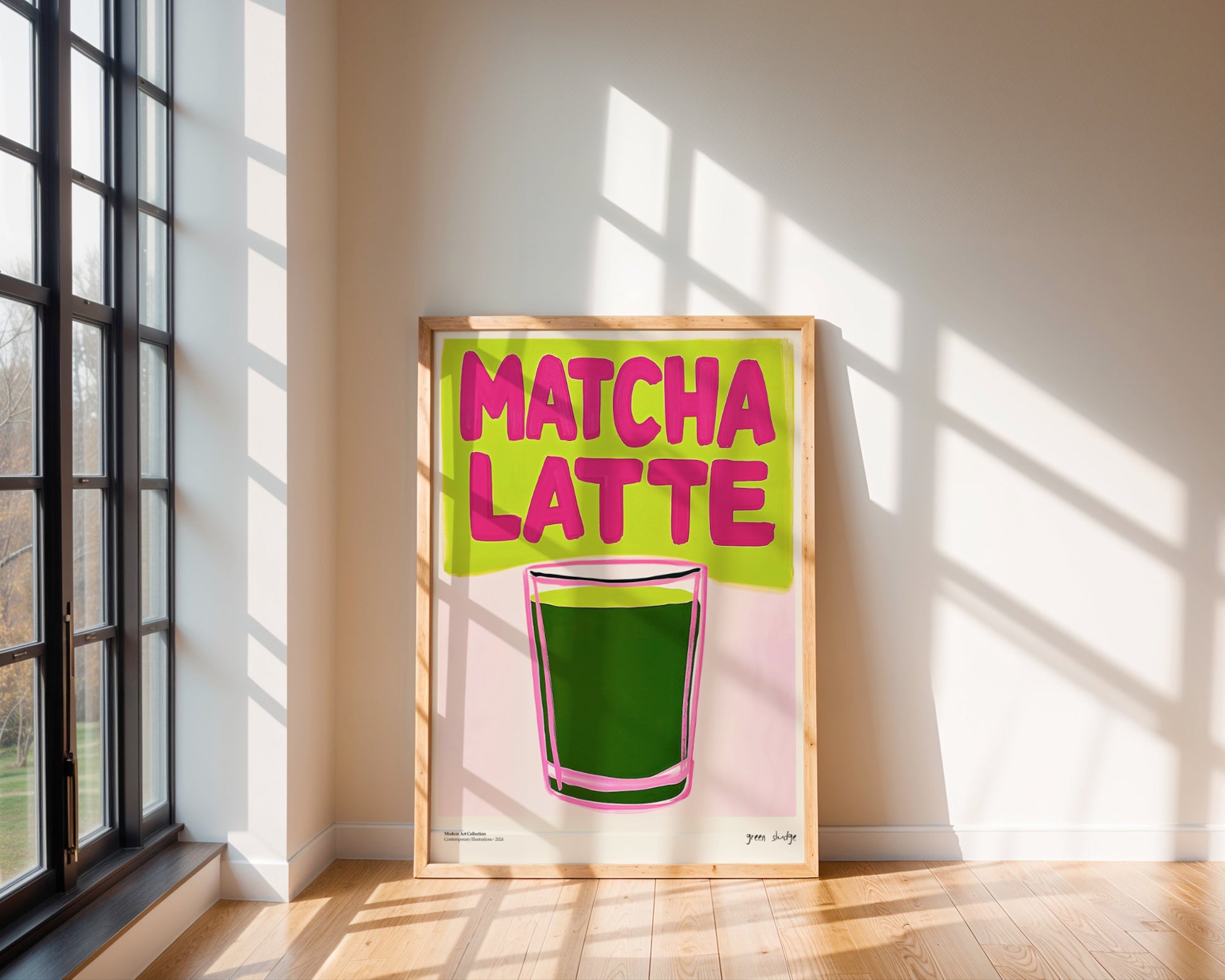 Plakat „Matcha Latte” – Zastrzyk Energii dla Twojego Wnętrza!