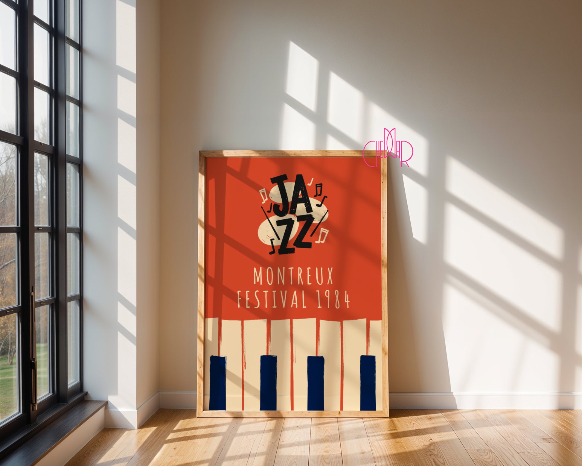 Plakat muzyczny z serii All That Jazz, Montreux 1984