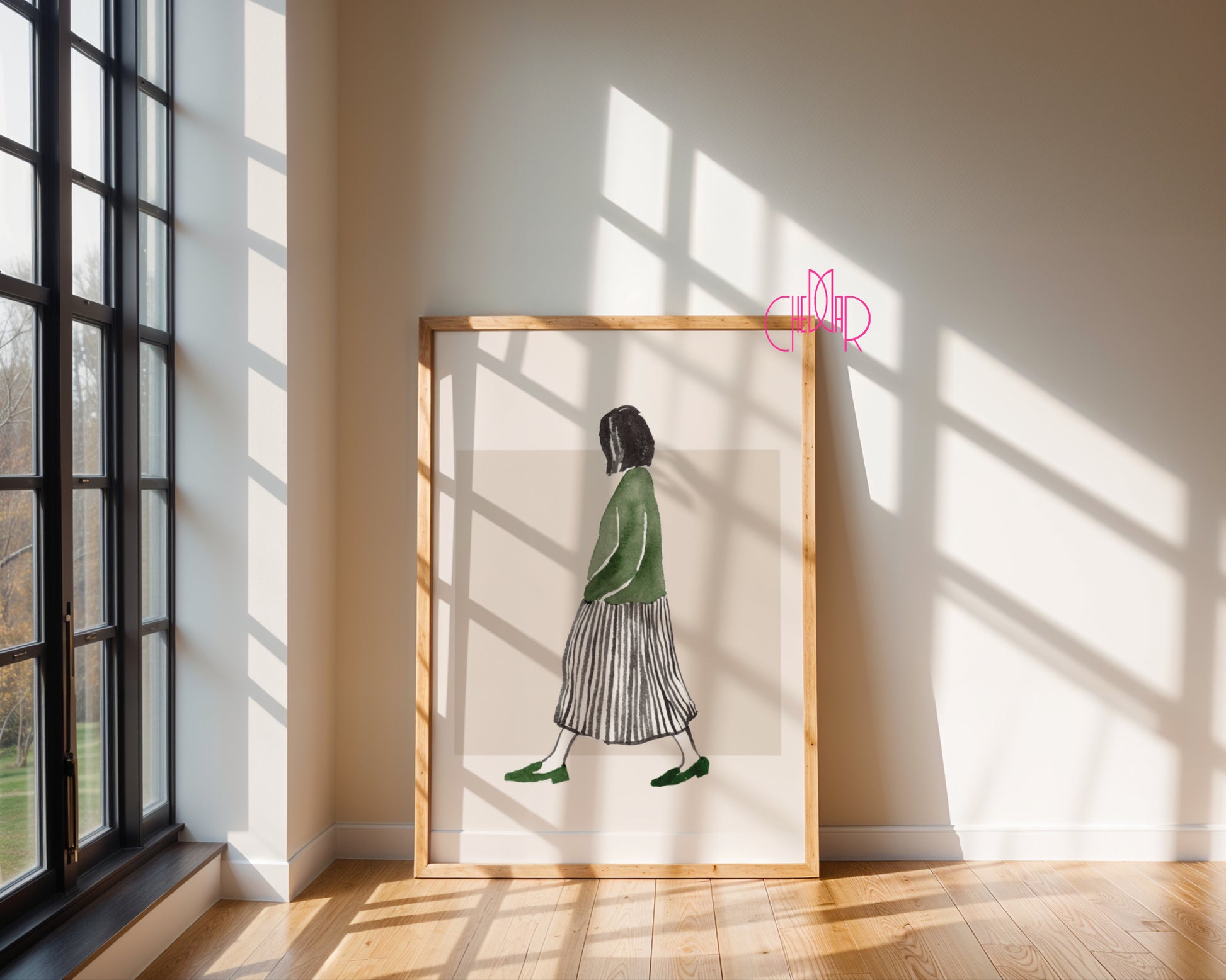 Green Sweater – Minimalist Walk