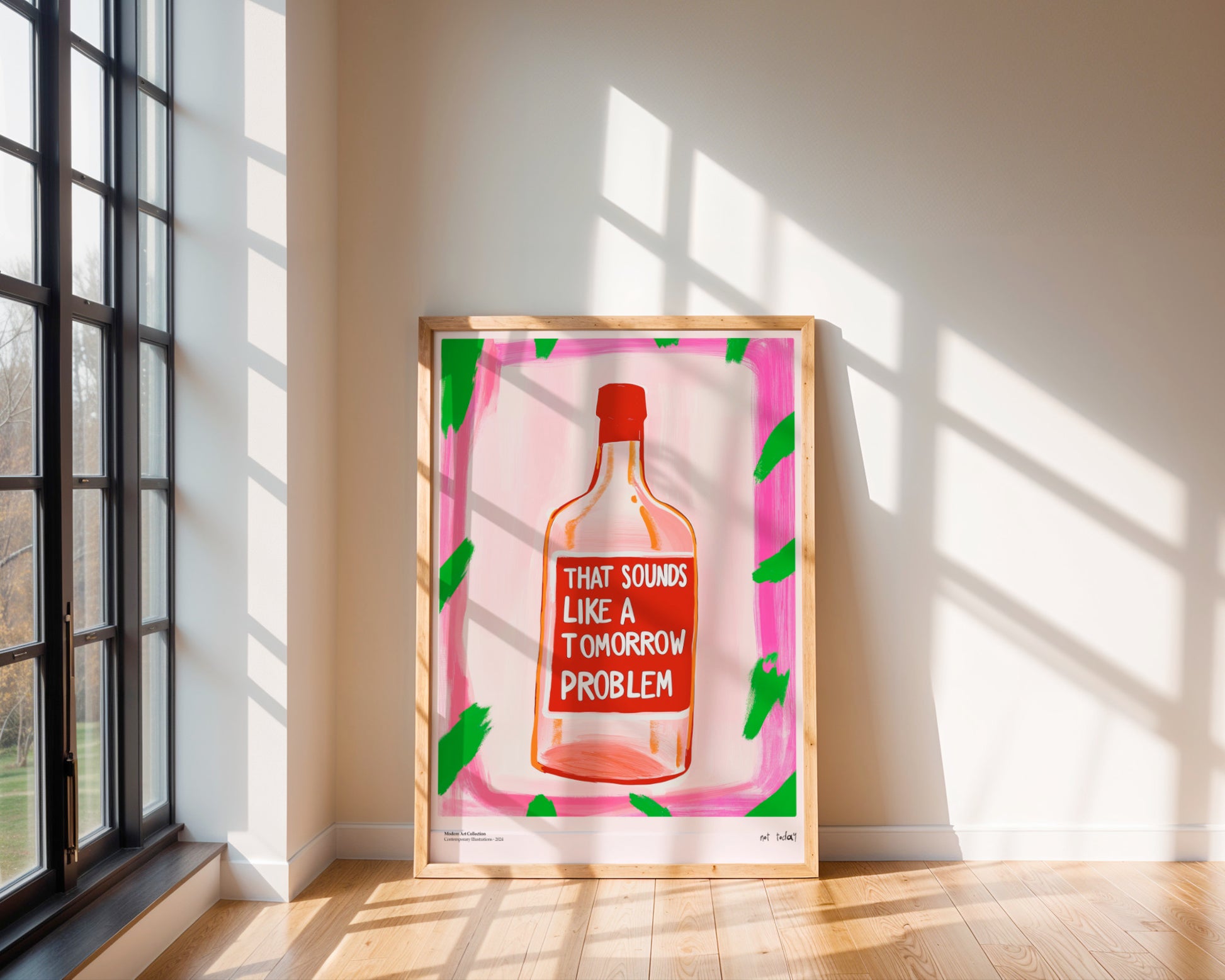 Plakat „Tomorrow Problem” – Manifest Relaksu w Twoim Wnętrzu!