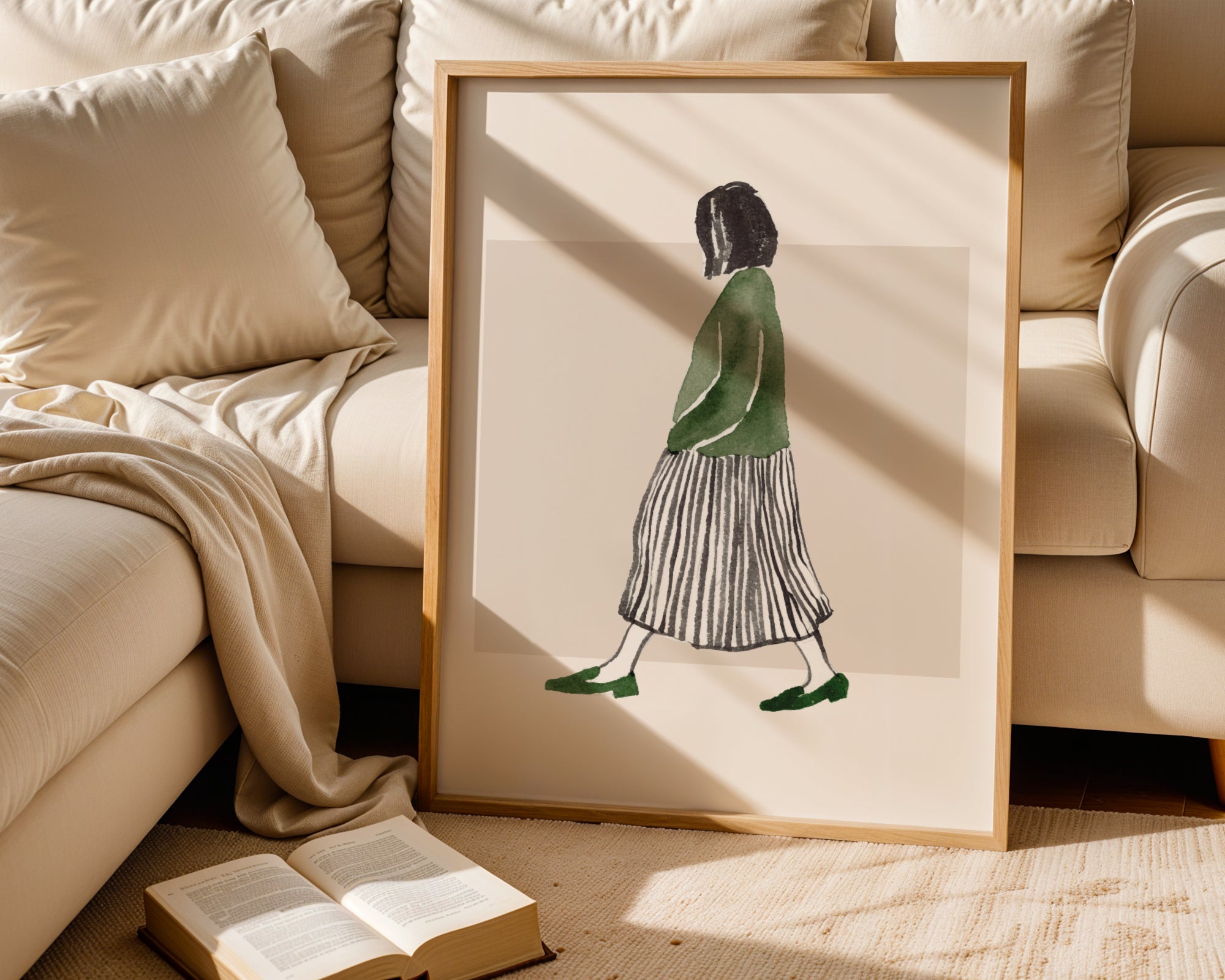 Green Sweater – Minimalist Walk