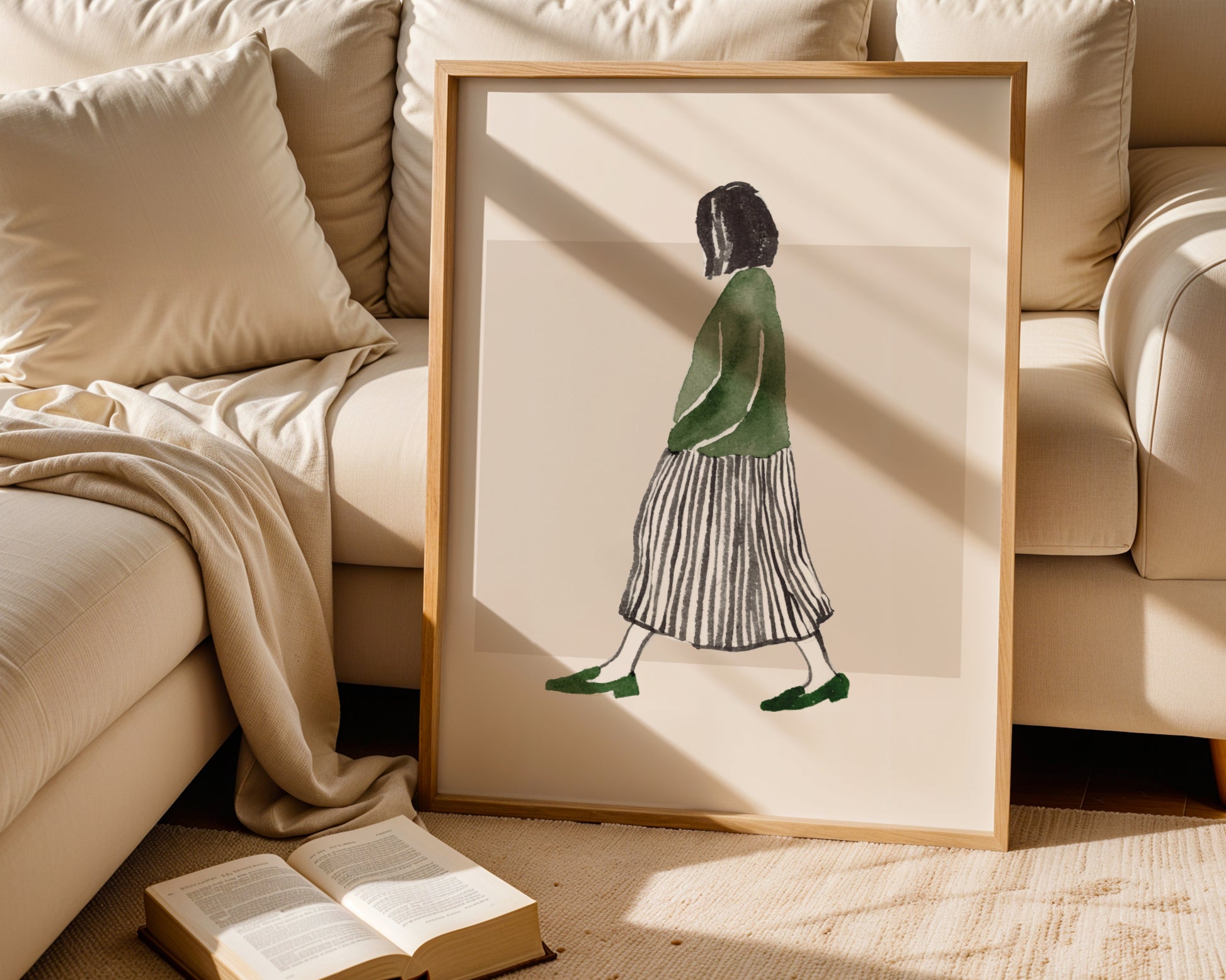 Green Sweater – Minimalist Walk