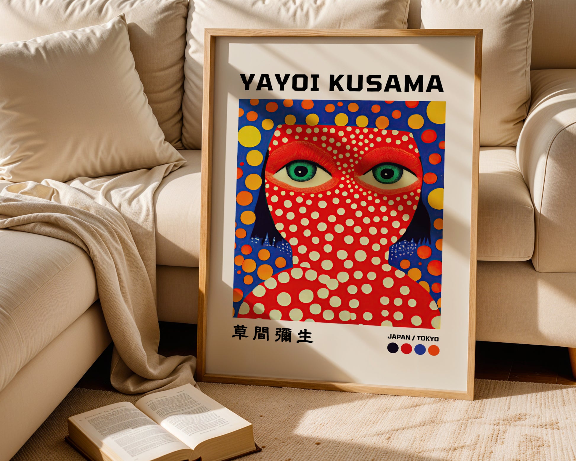 Yayoi Kusama – Red Dot Portrait: Avant-Garde and Mesmerizing Rhythm
