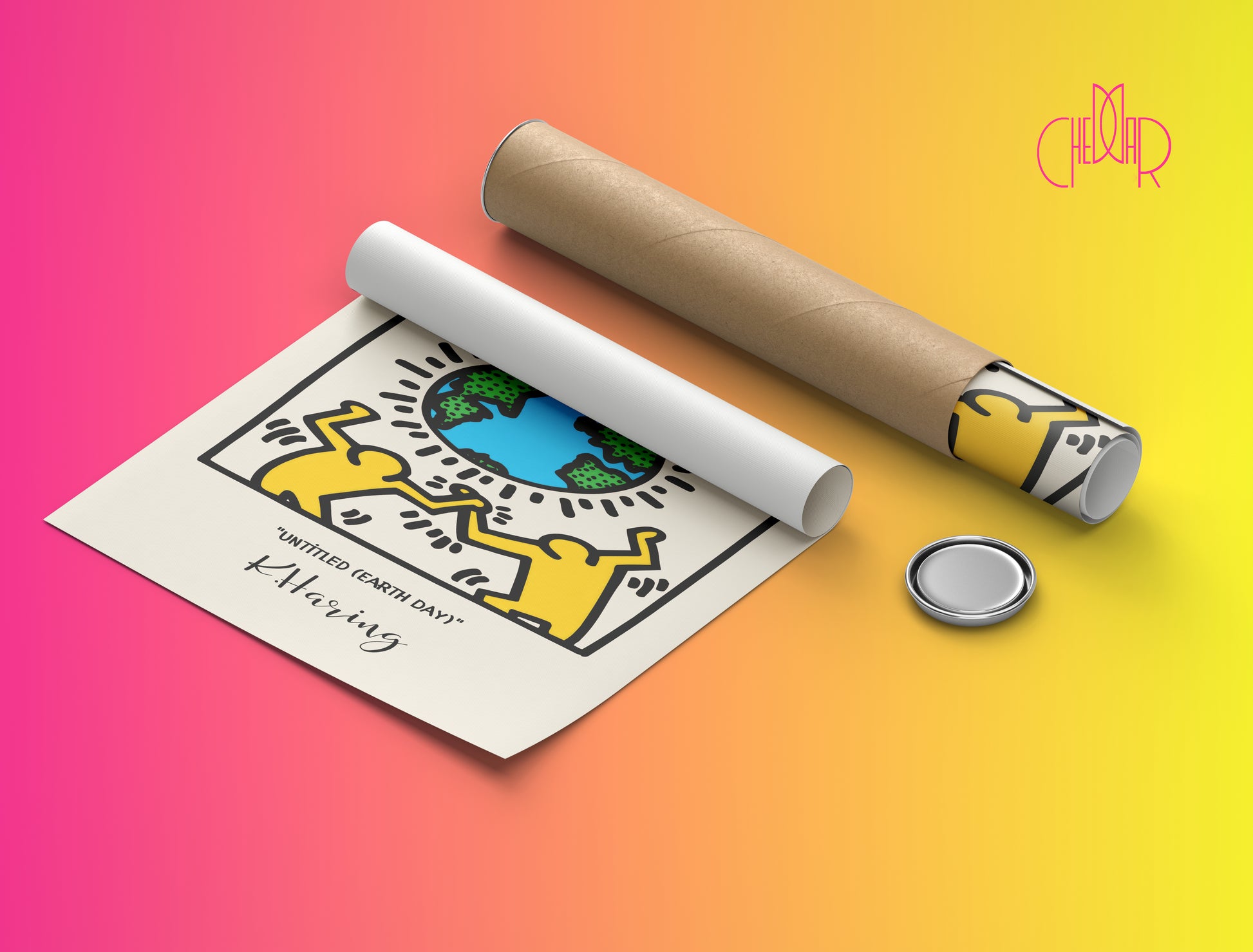 Plakat Keith Haring Untitled (Earth Day), street art, pop art