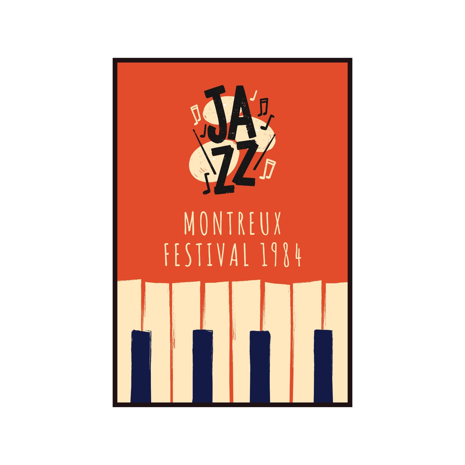 Plakat muzyczny z serii All That Jazz, Montreux 1984